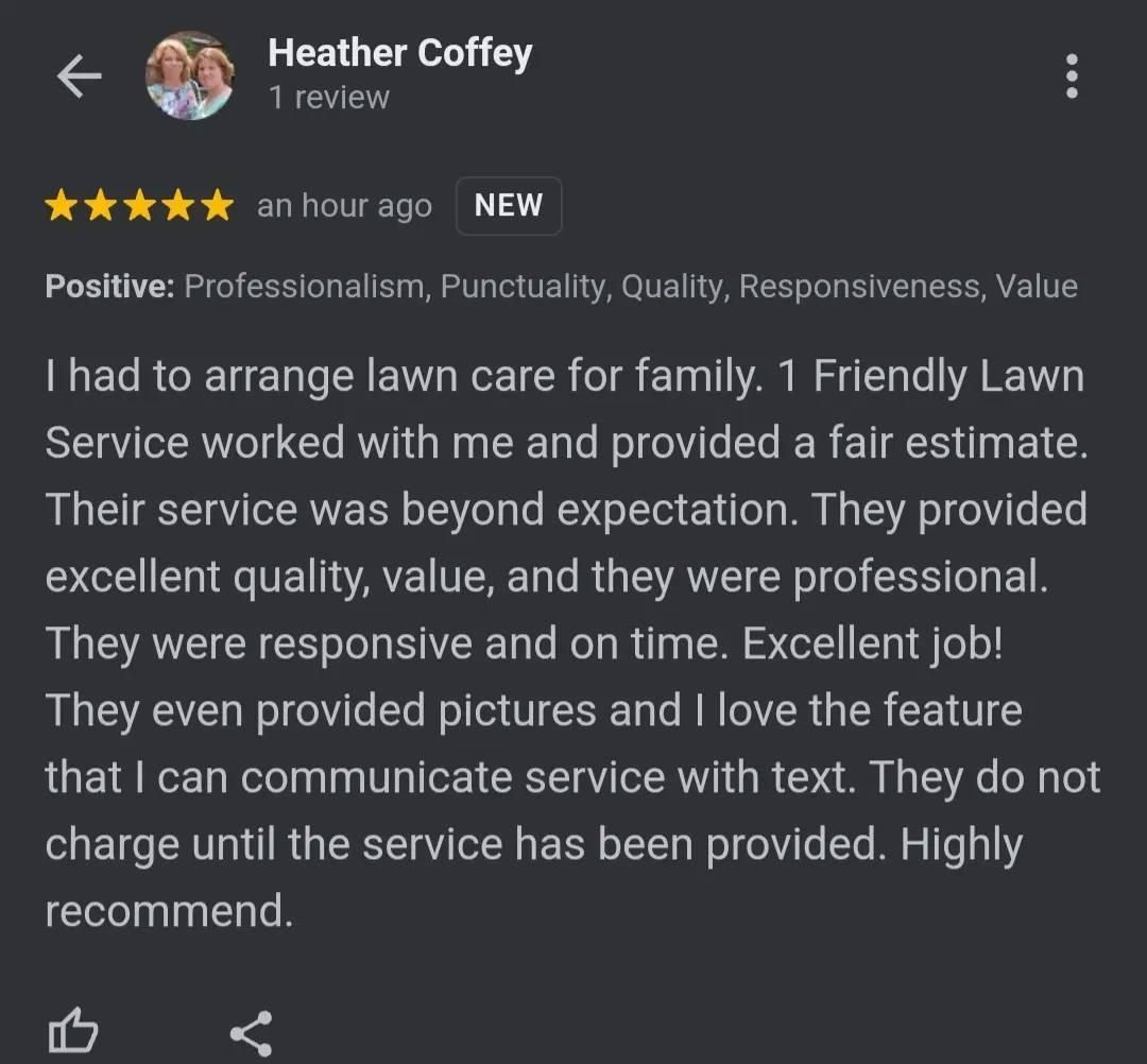  for 1 Friendly Lawn Service in Tampa, FL