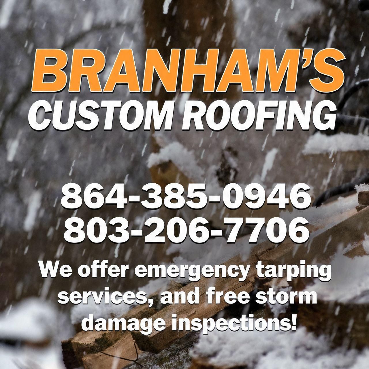  for Branham's Custom Roofing in Laurens, SC