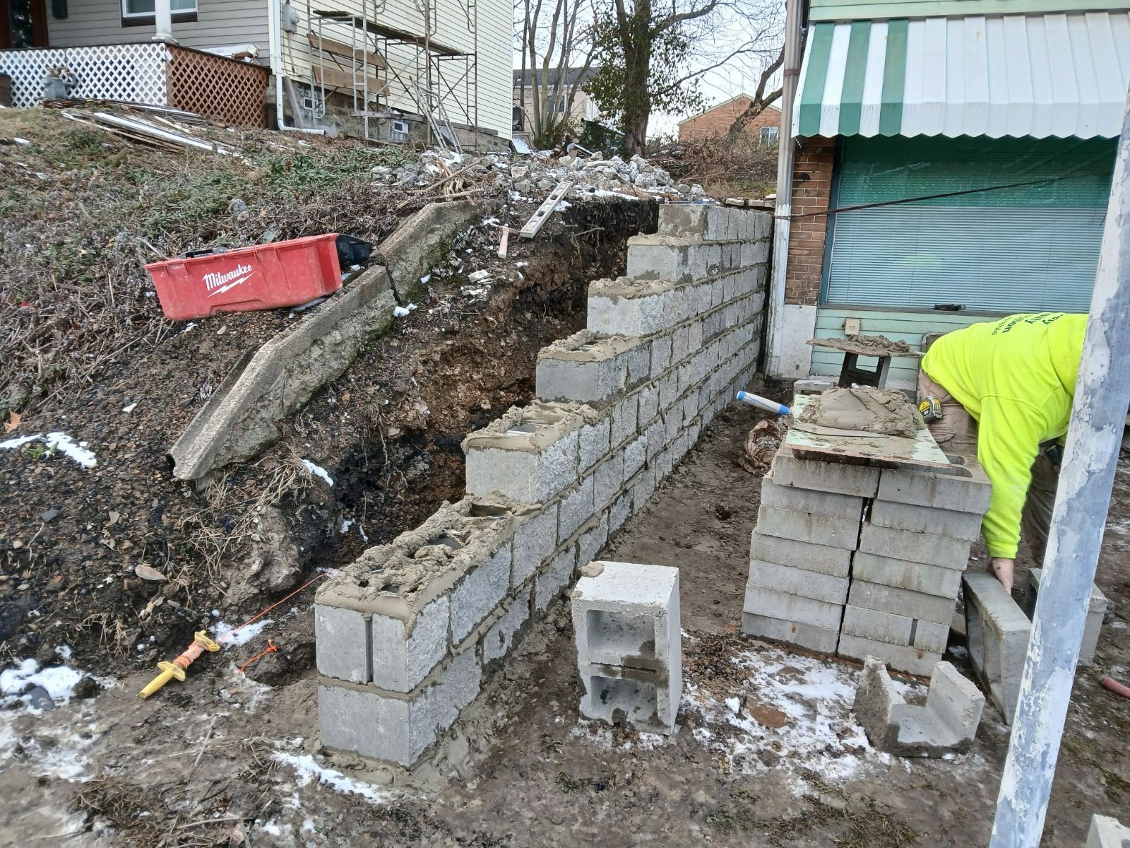 Retaining Wall  for Joseph Little Home Improvements in Pittsburgh, PA