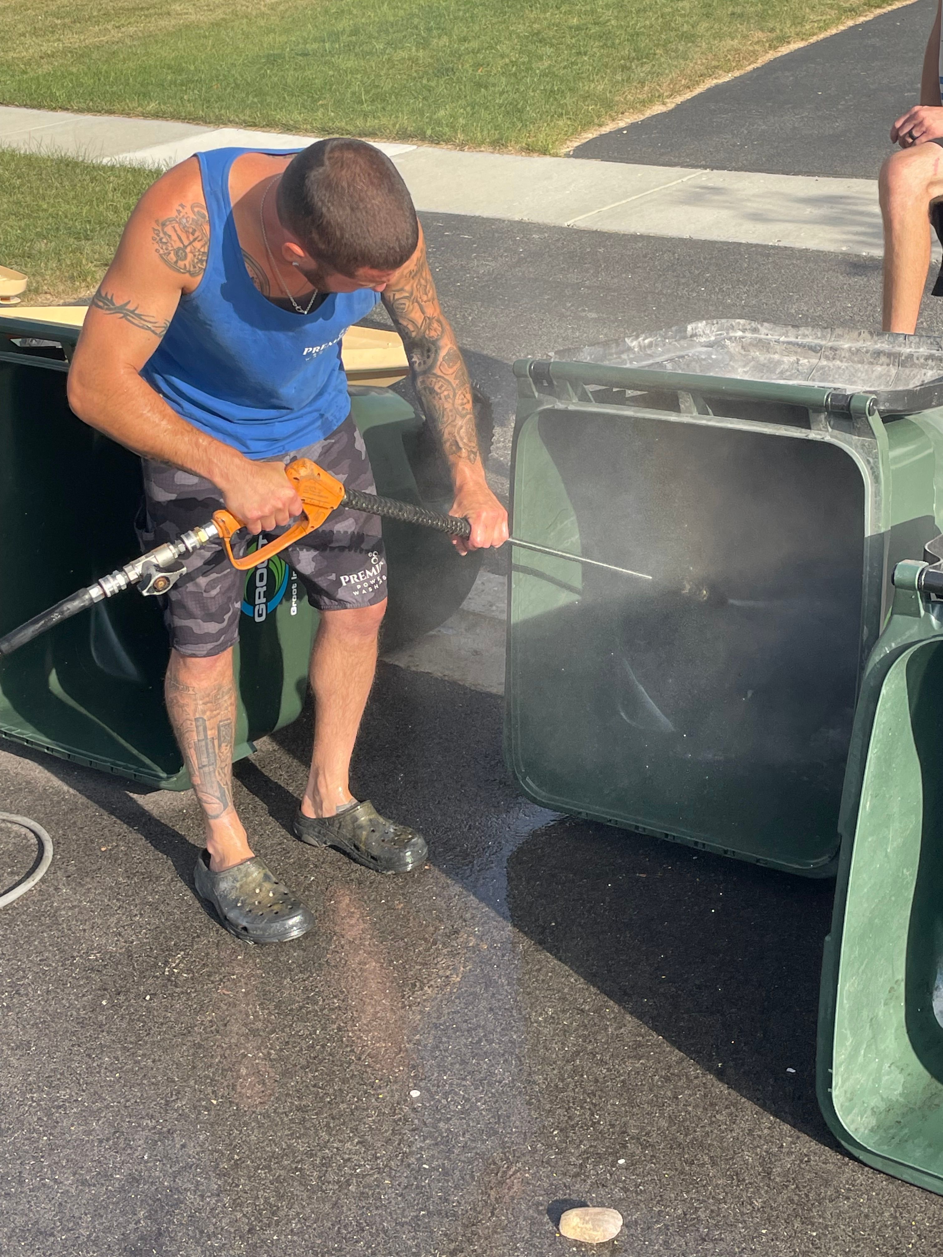 Trash & Recycling Bin Cleaning for Premier Partners, LLC. in Volo, IL