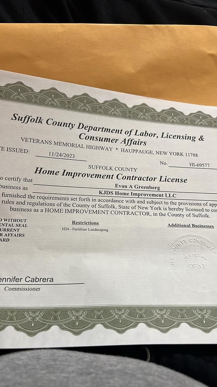  for KJDS Home Improvement LLC in New York, NY