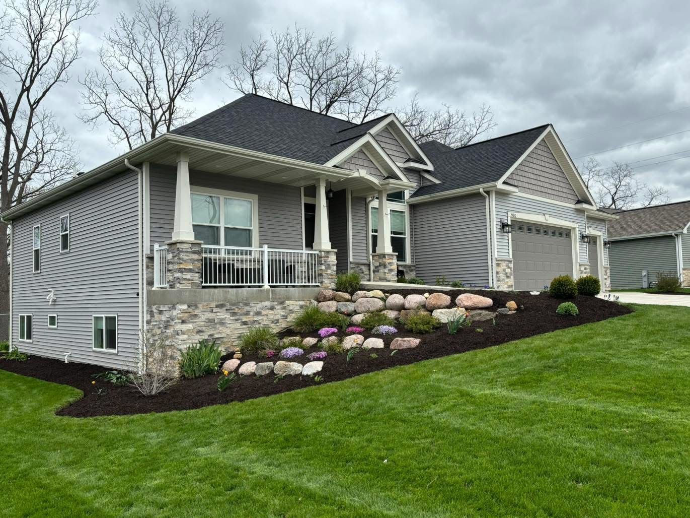 Edging and Mulch Installation for H&L Lawn Care LLC in Twin Lakes, WI