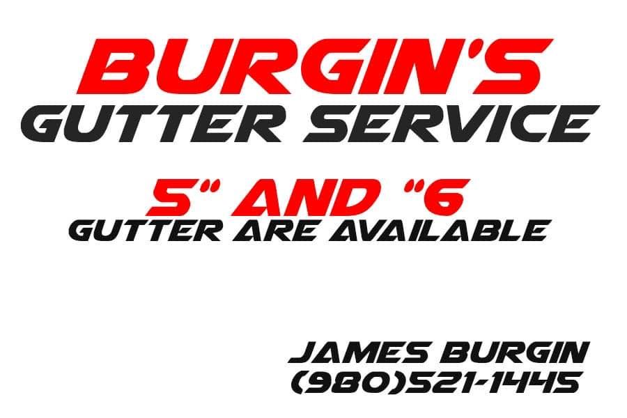  for Burgin's Gutter Services in New London, NC