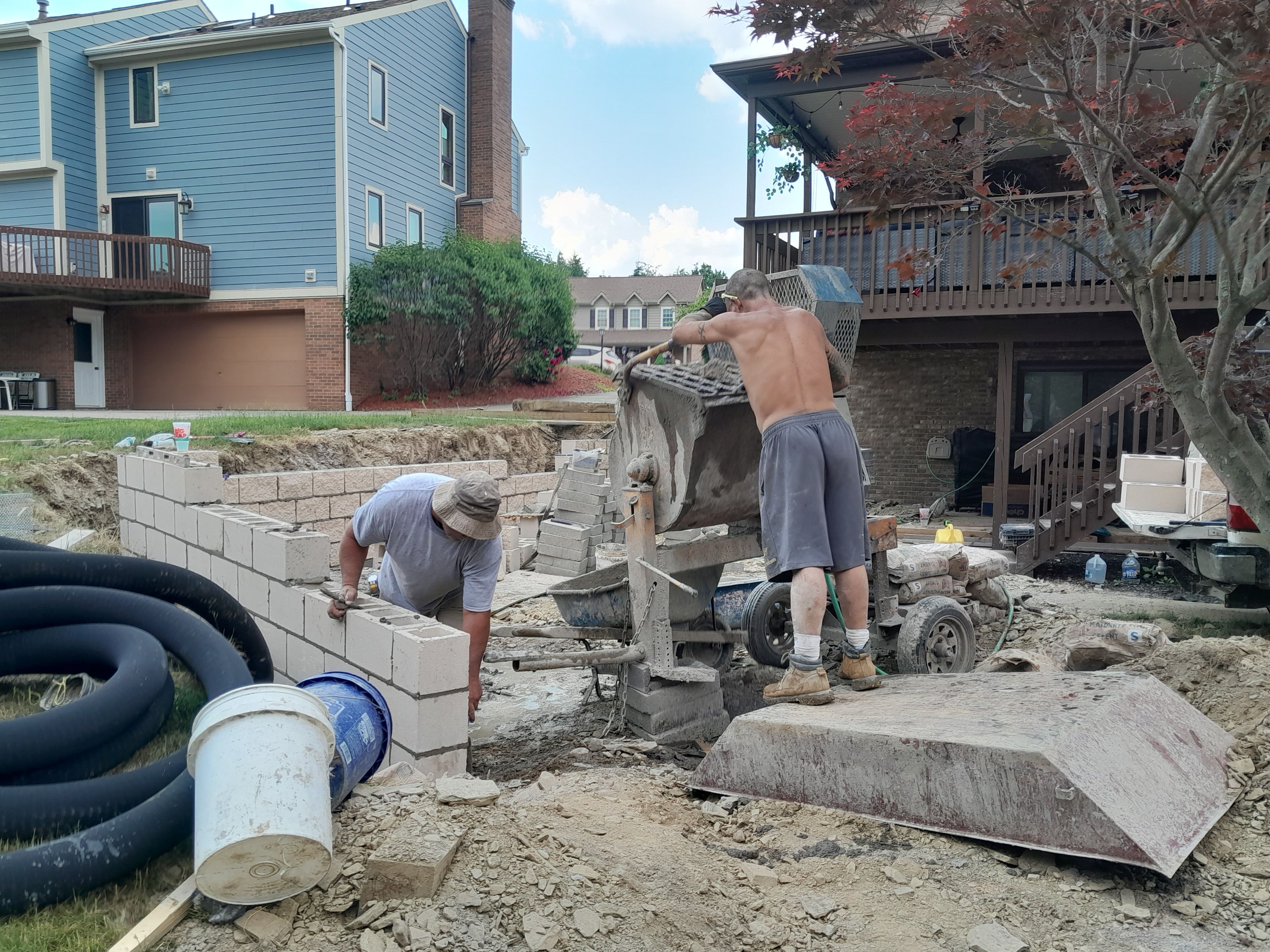 Retaining Wall  for Joseph Little Home Improvements in Pittsburgh, PA