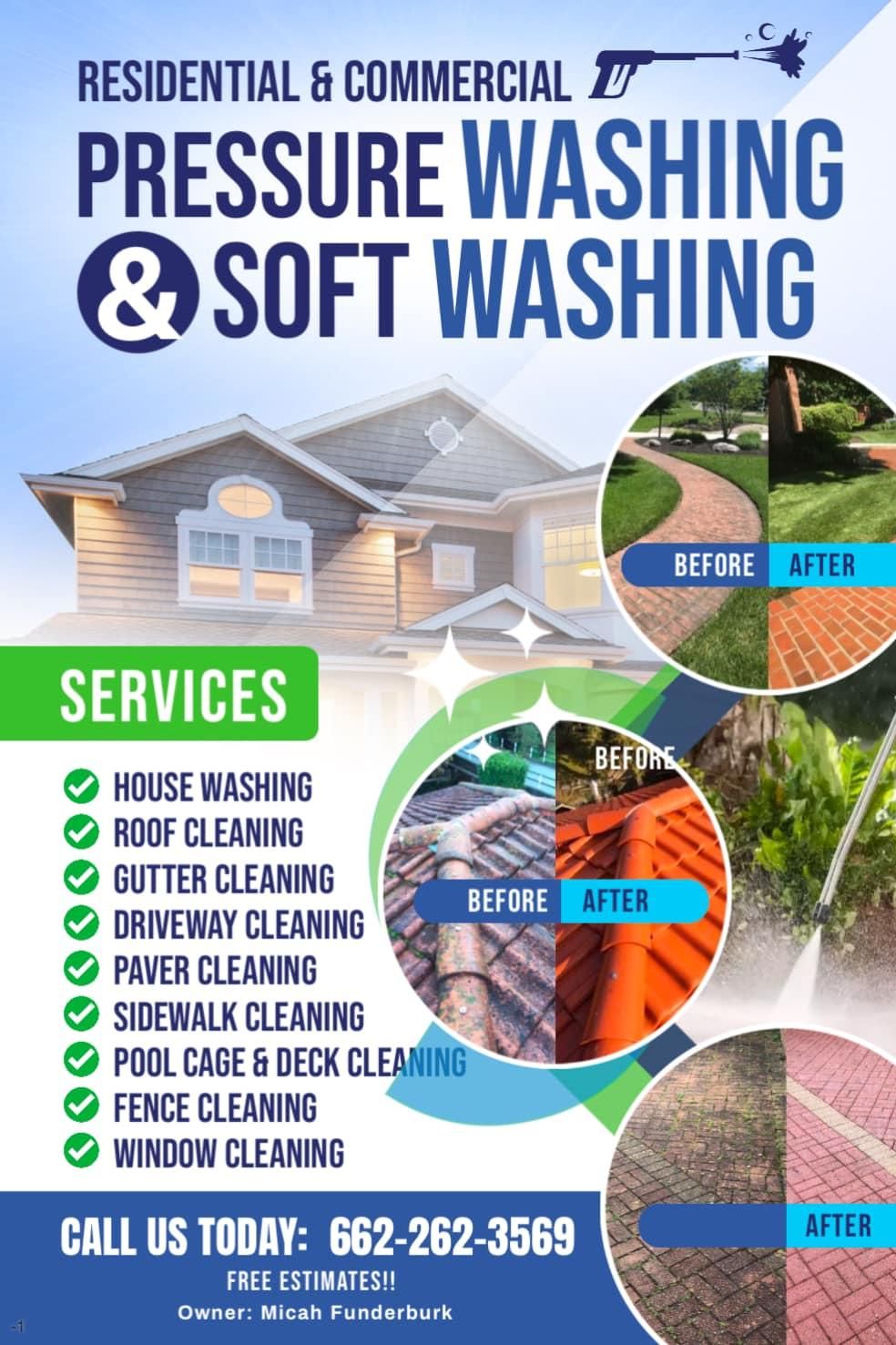  for FunderFlow Commercial and Residential Pressure Washing Inc in Tupelo, MS