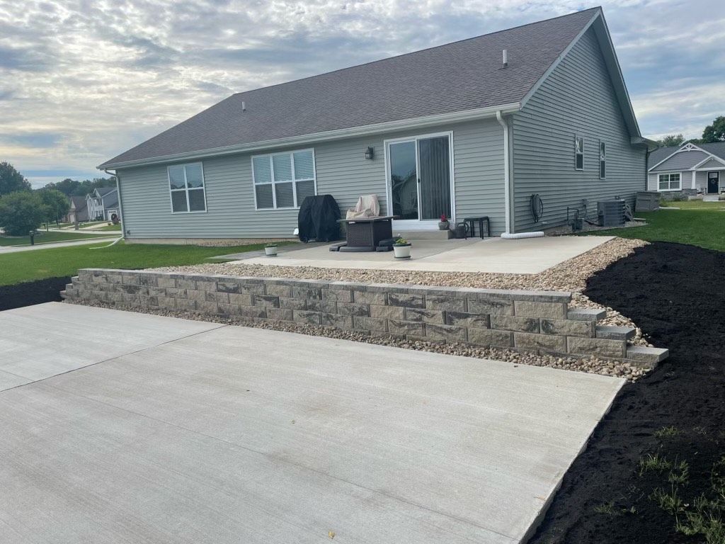 Retaining Walls for Curb Concepts Plus in Mishawaka, IN