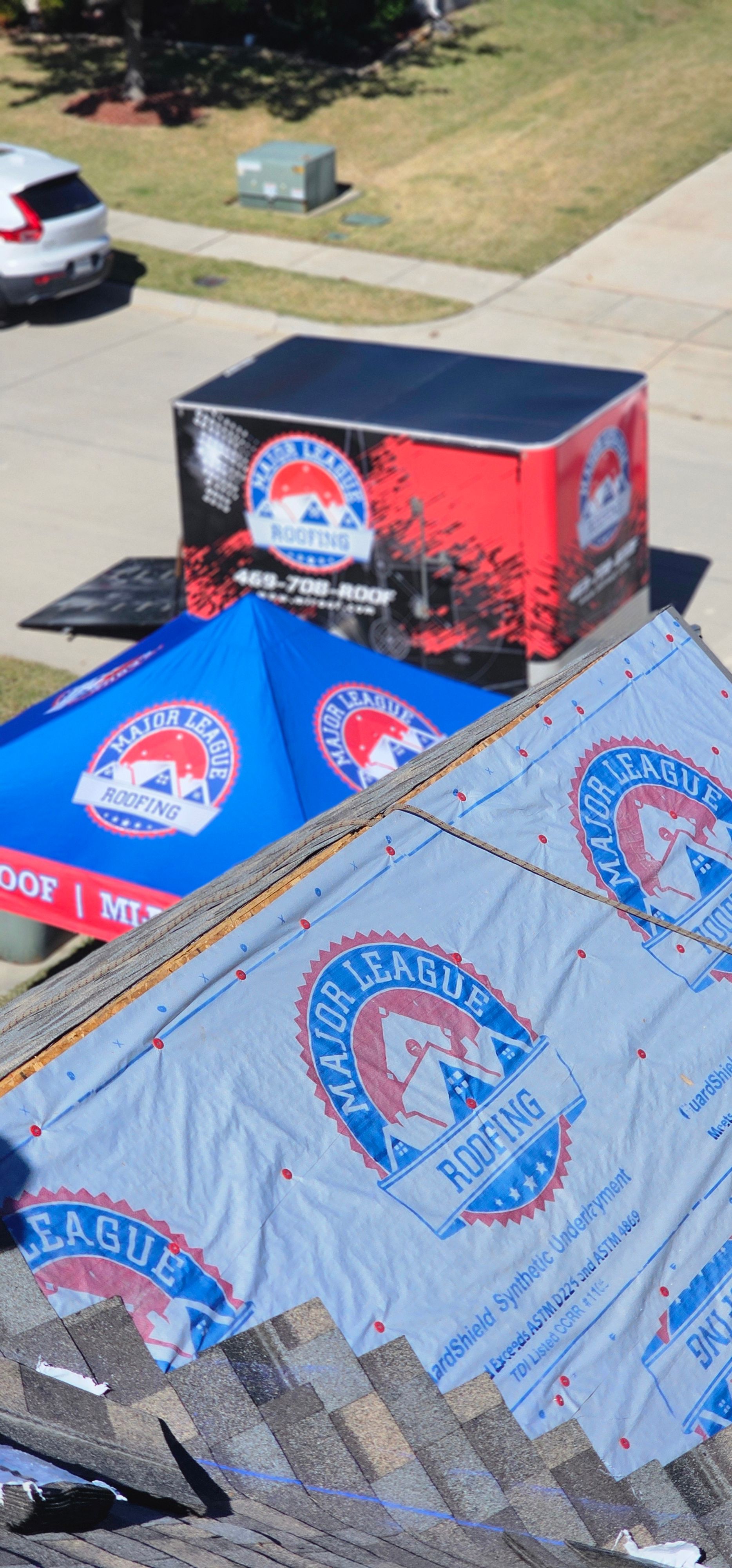 Installs for Major League Roofing in Frisco, TX
