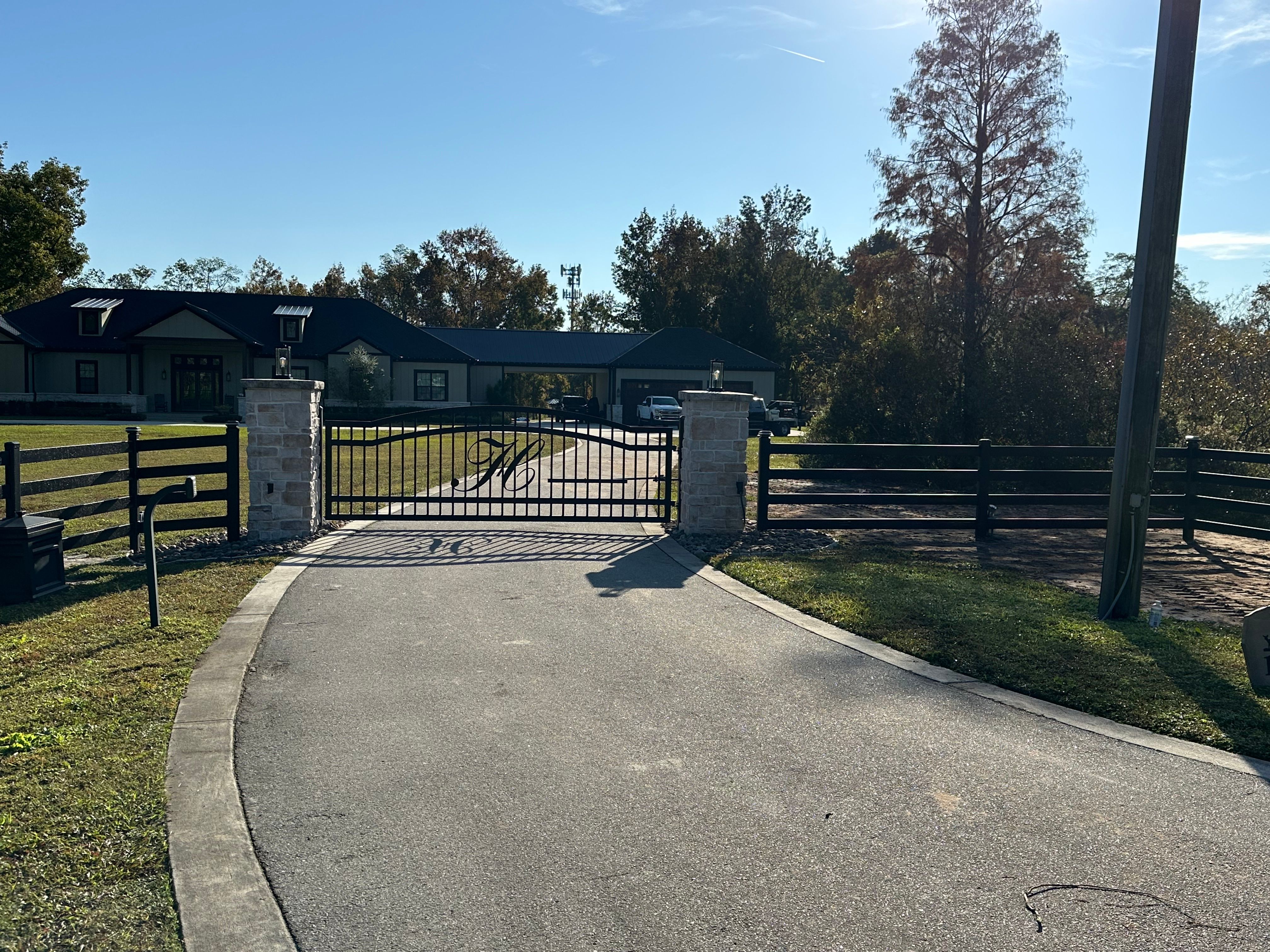 Buckley All Steel Fence for Allbritton's Outdoor Solutions Inc in Geneva, FL