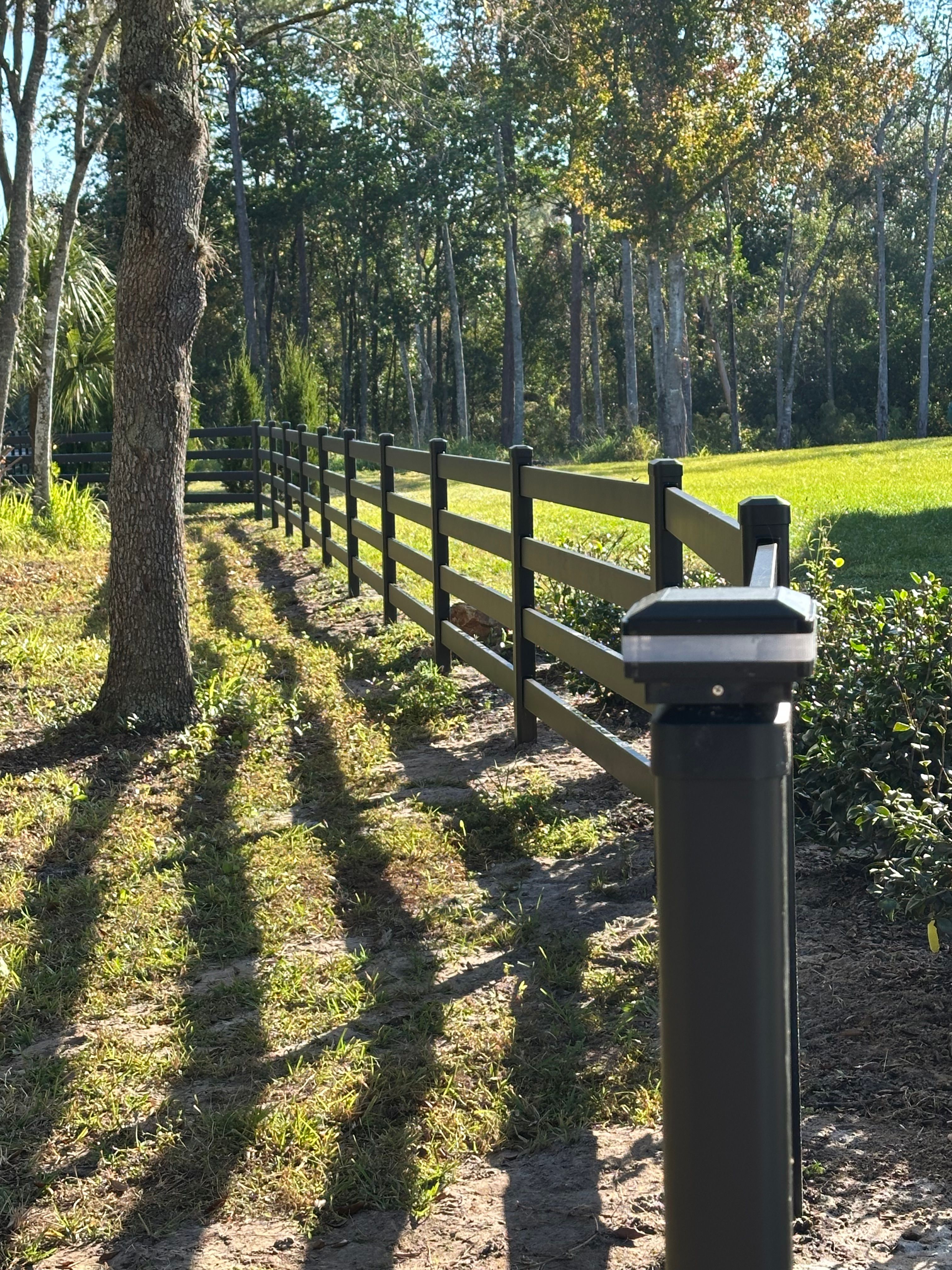 Buckley All Steel Fence for Allbritton's Outdoor Solutions Inc in Geneva, FL