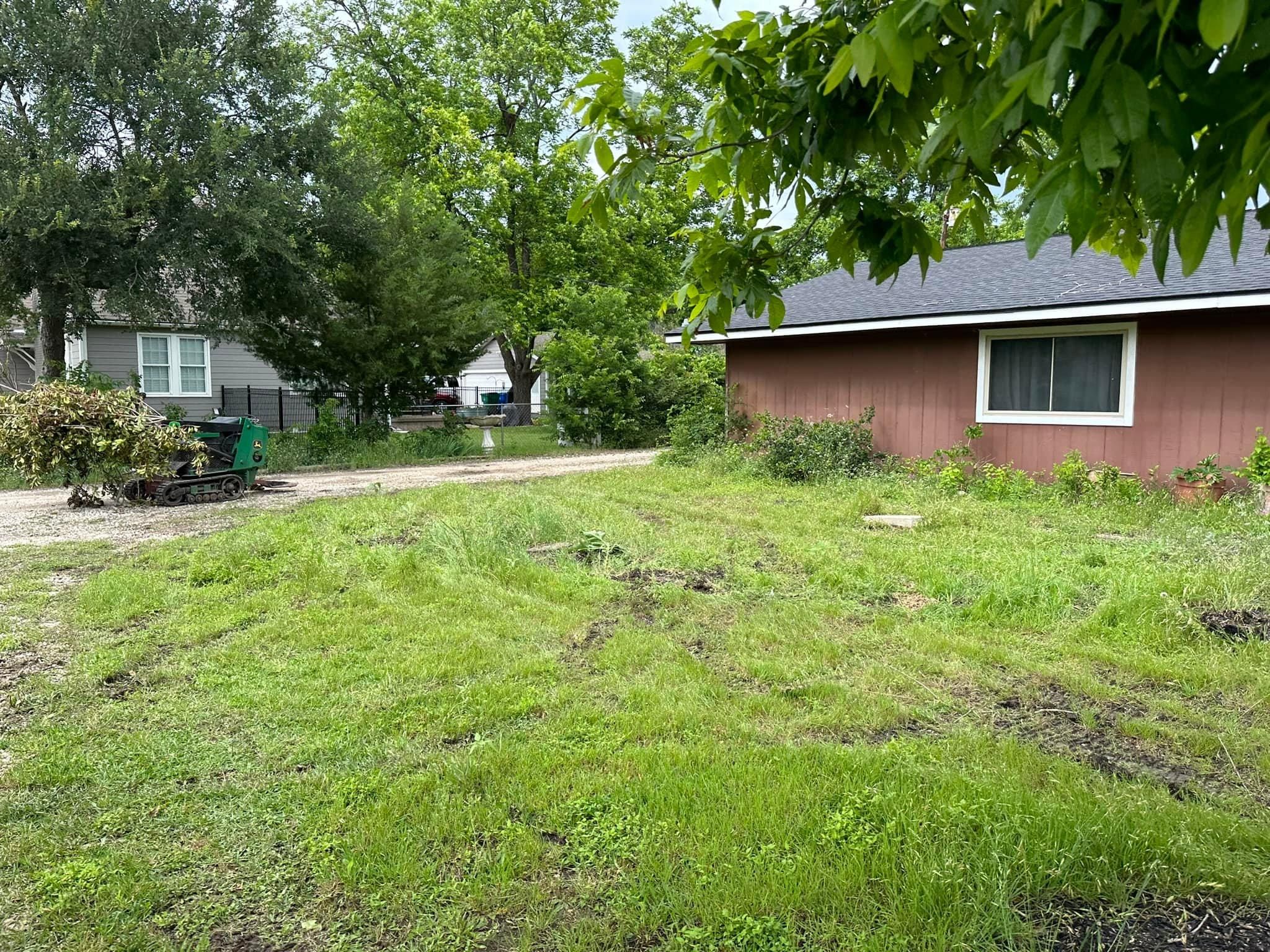 Mowing for Allen Lawn Care in Taylor, Texas