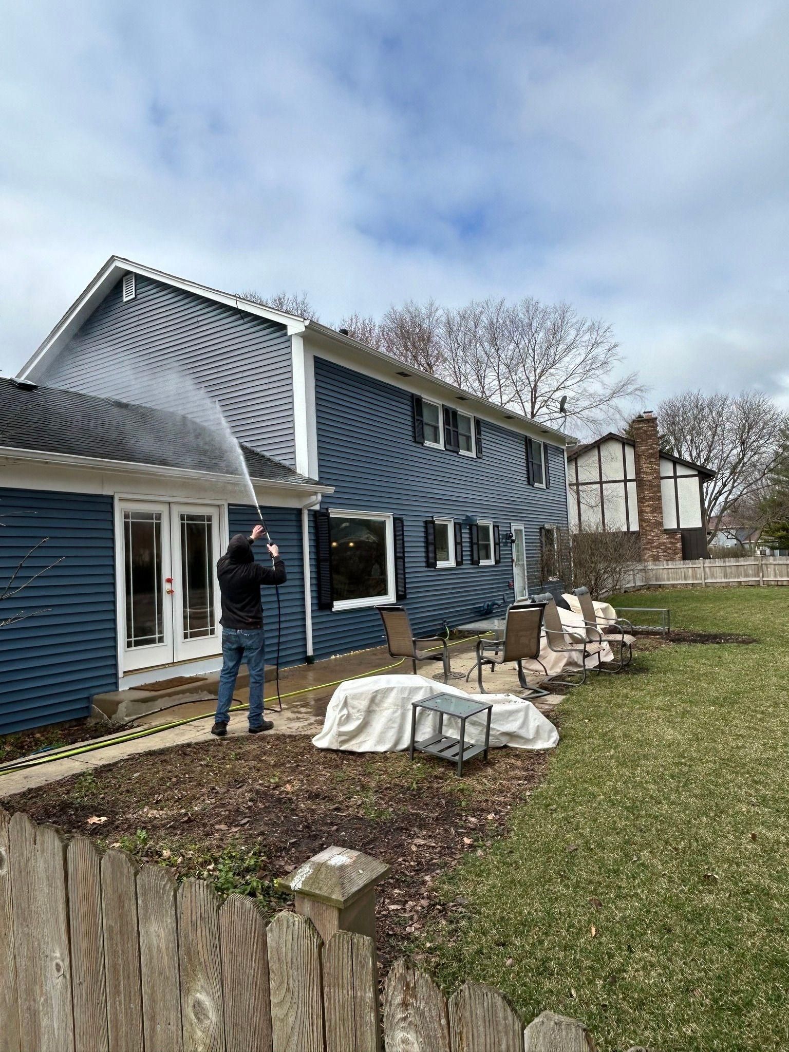 Home Softwash for J&J Power Washing and Gutter Cleaning in Sycamore, IL