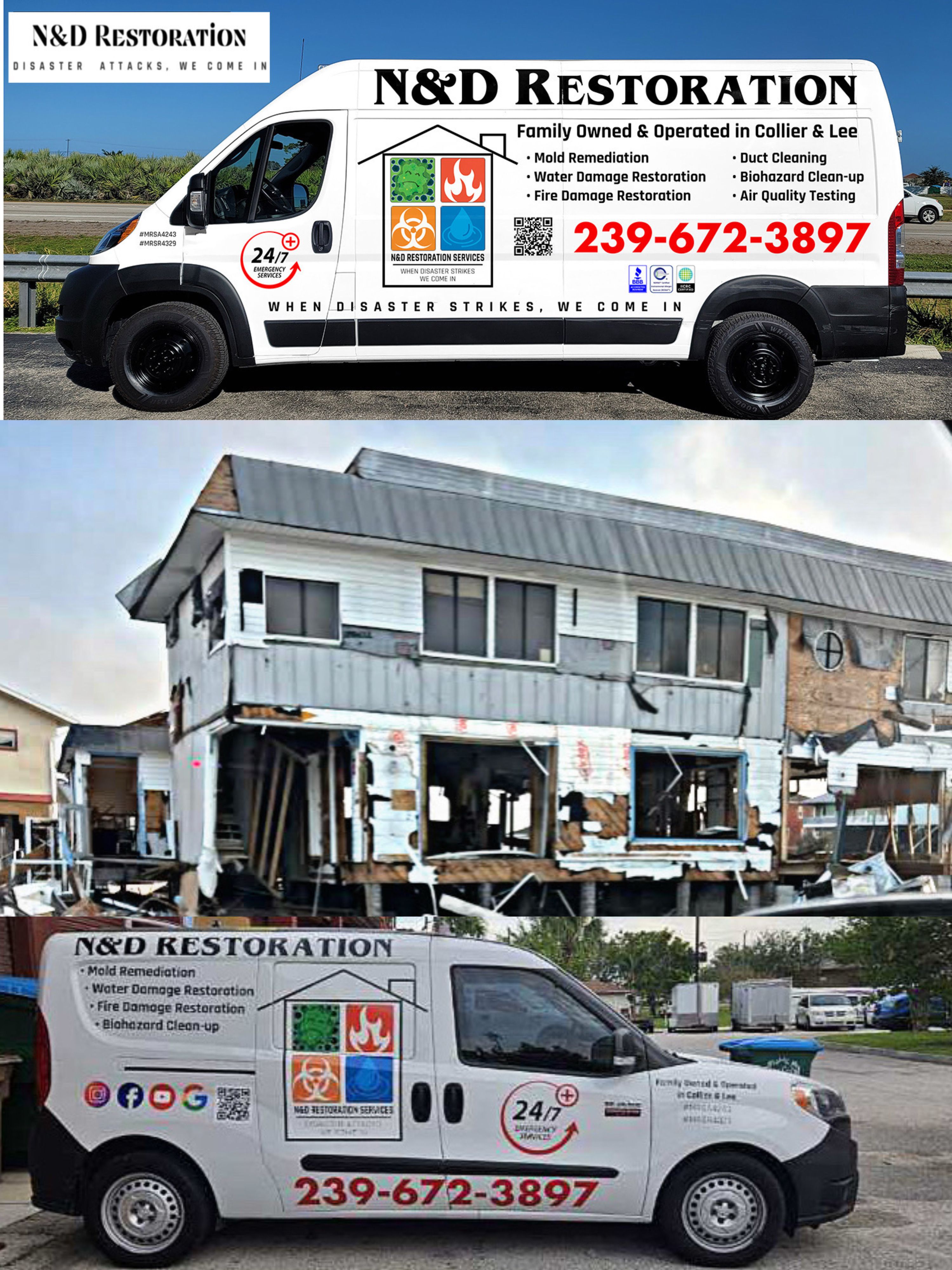  for N&D Restoration Services When Disaster Strikes, We Come In in Cape Coral,  FL