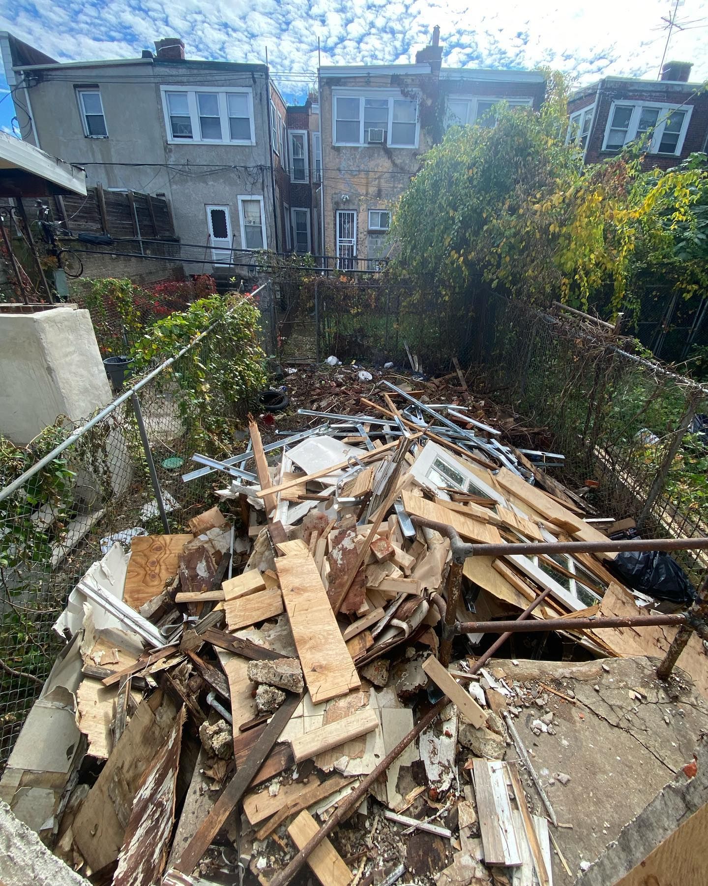 Junk Removal for Neisser Construction in Philadelphia, PA