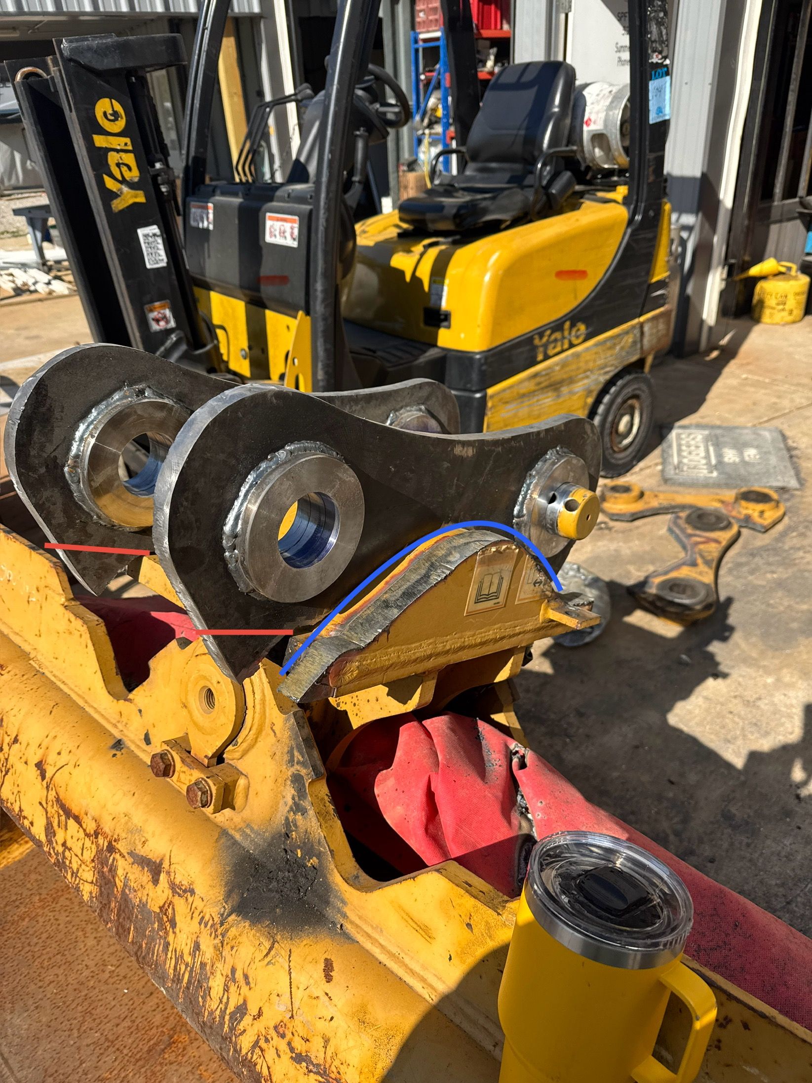 Excavator bucket repair  for SPF Welding in Summertown, TN