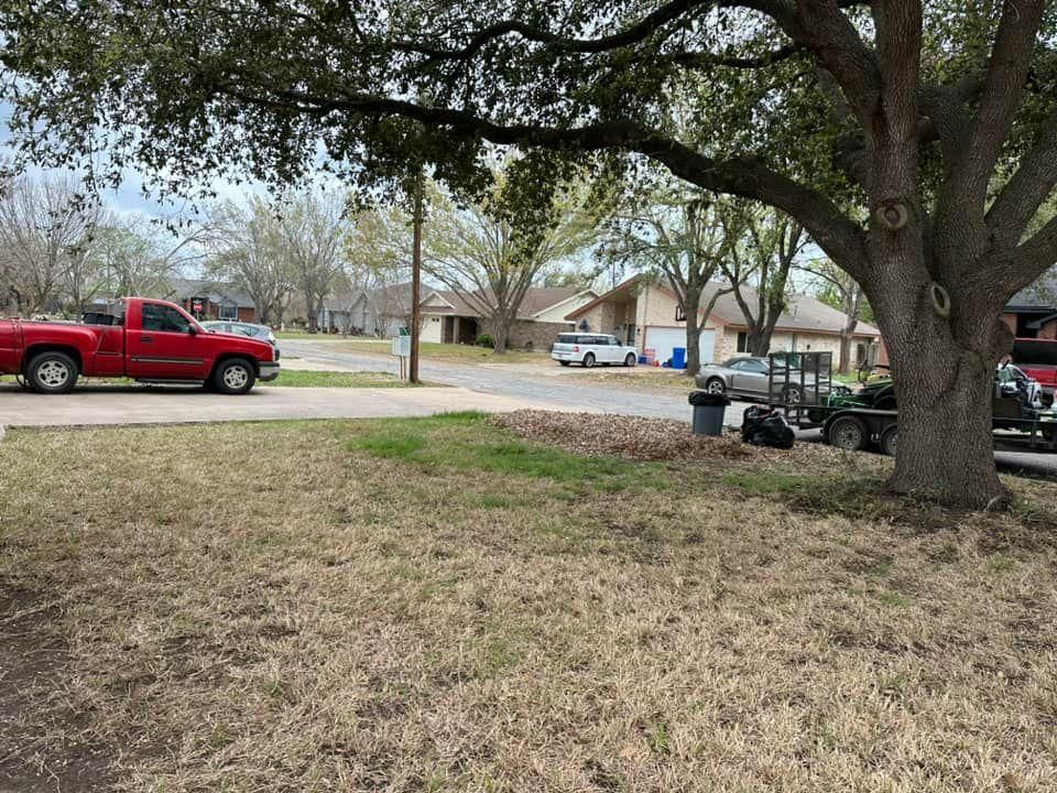 Mowing for Allen Lawn Care in Taylor, Texas