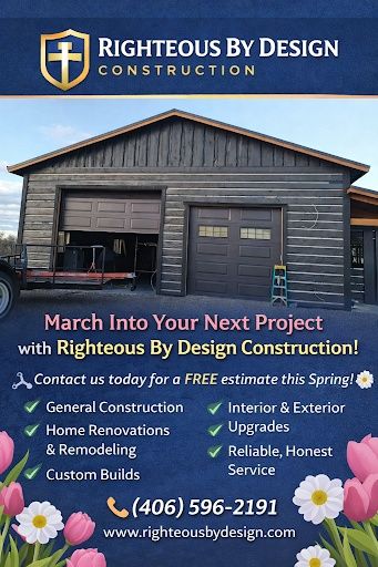  for Righteous By Design Construction, LLC in Twin Bridges, MT