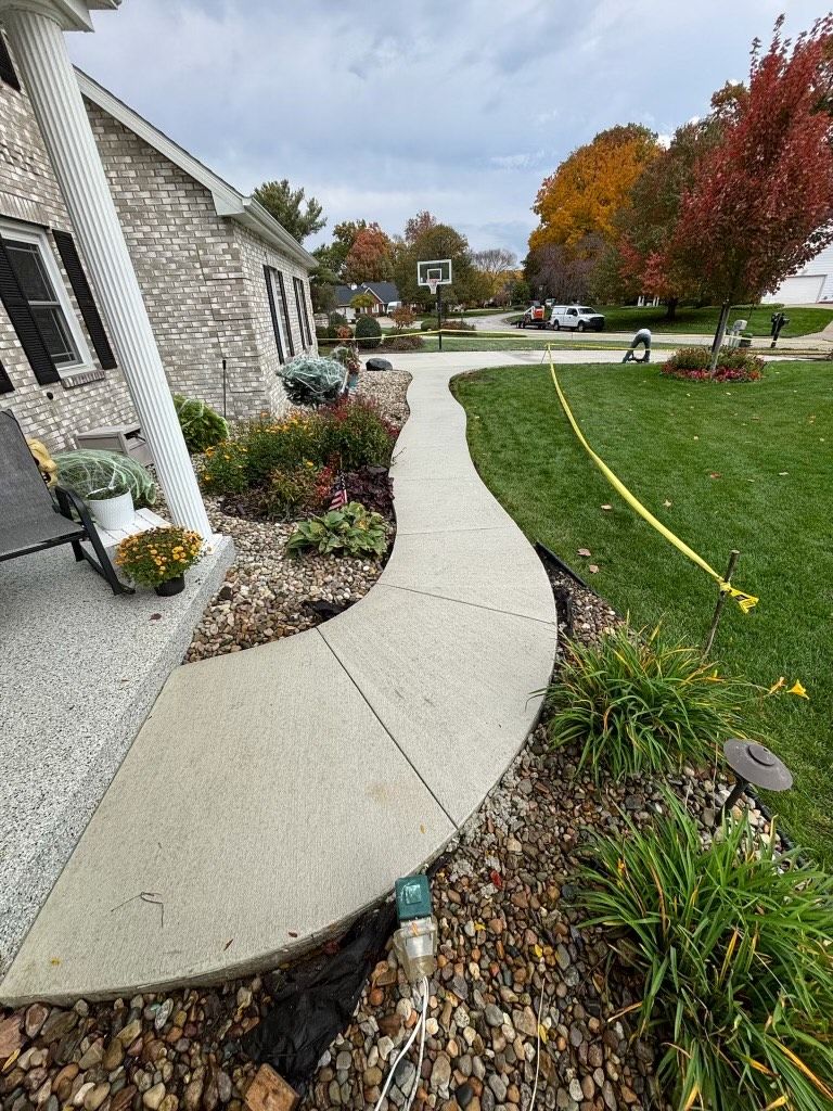 Concrete (Driveways, Sidewalks, Patios) for Curb Concepts Plus in Mishawaka, IN