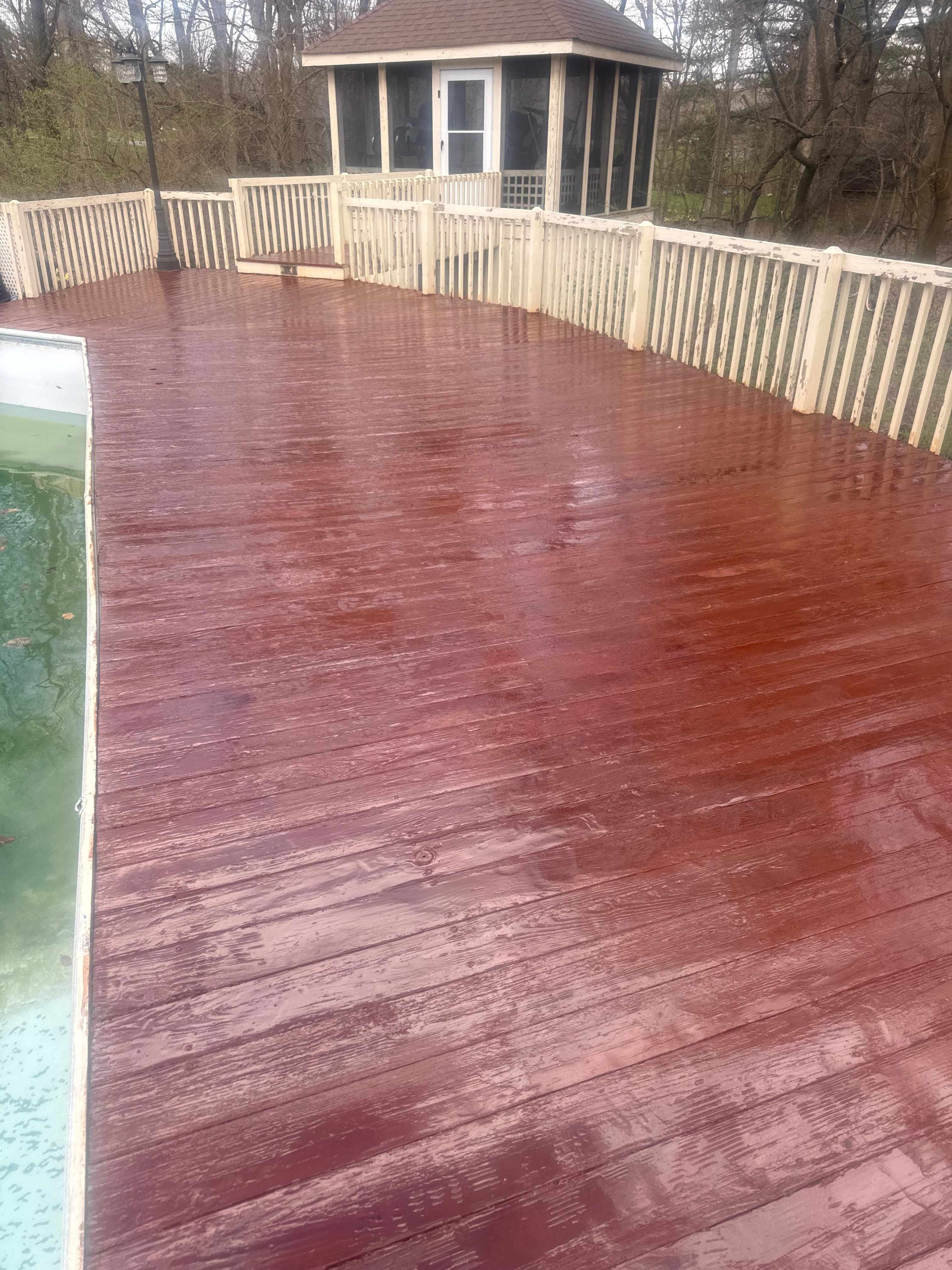 Staining for Risner Construction in De Motte, IN
