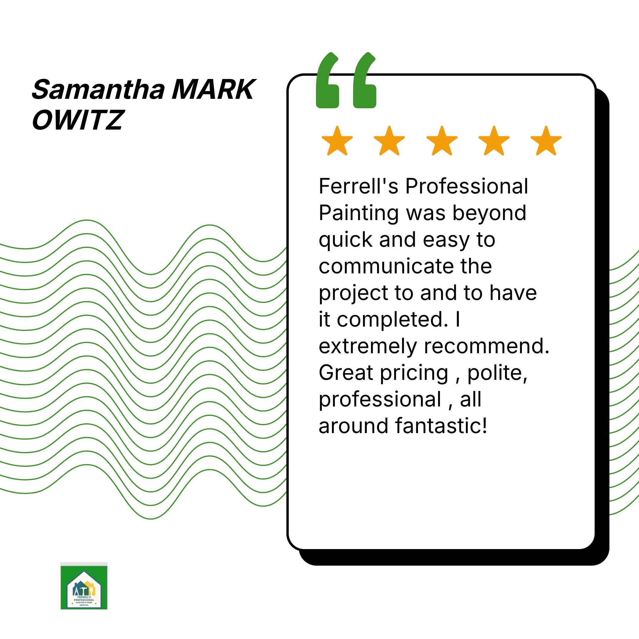  for Ferrell’s Professional Painting & Home Services LLC in Panama City Beach, FL