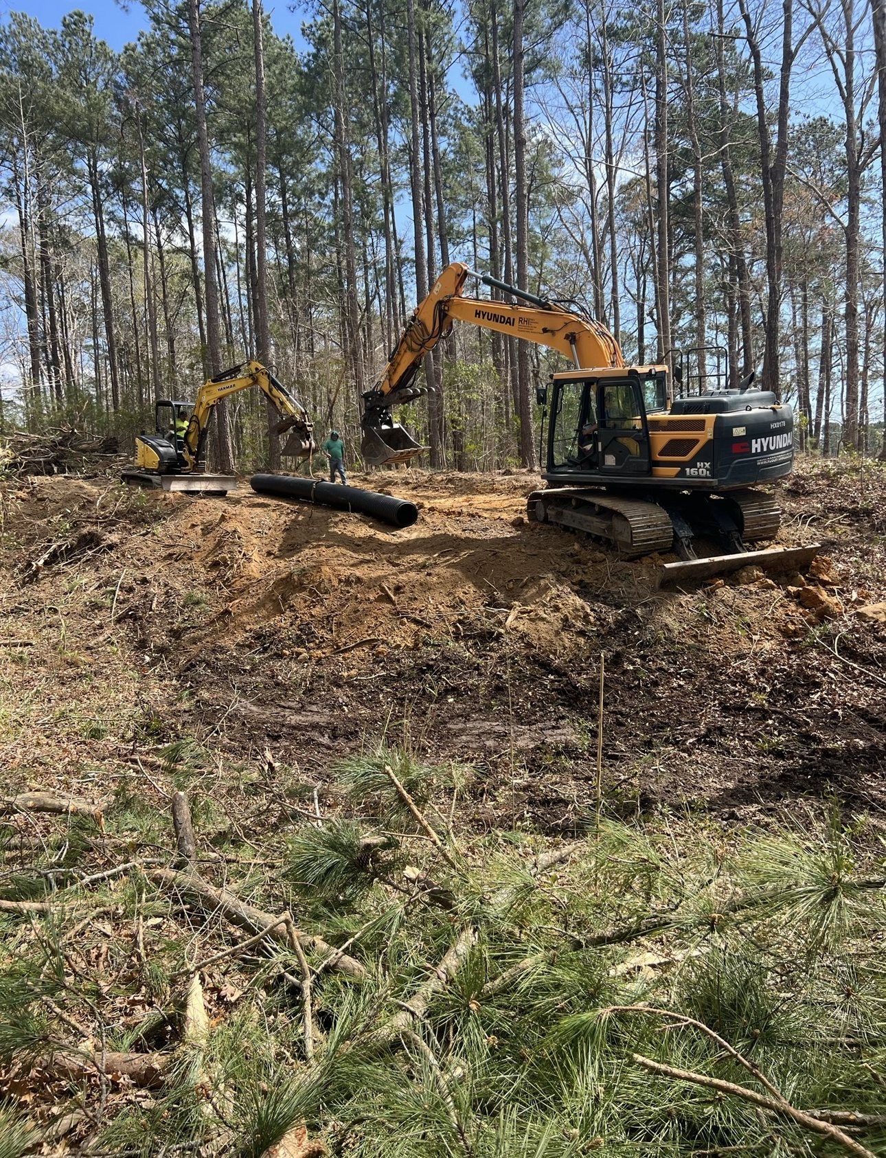 Excavating for Beards Creek Construction in Grantsboro, NC