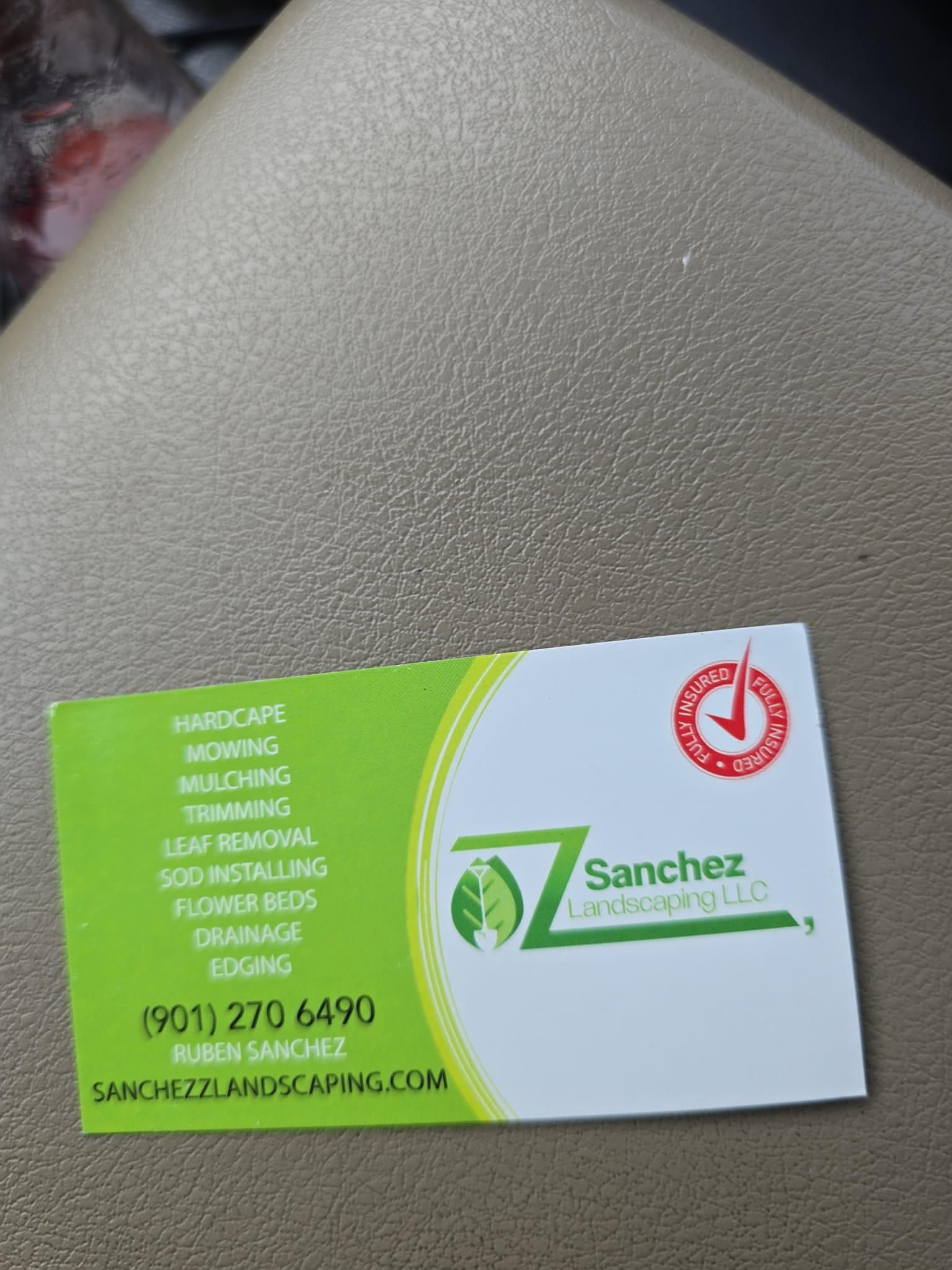  for Sanchez Z. Landscaping in Memphis, TN