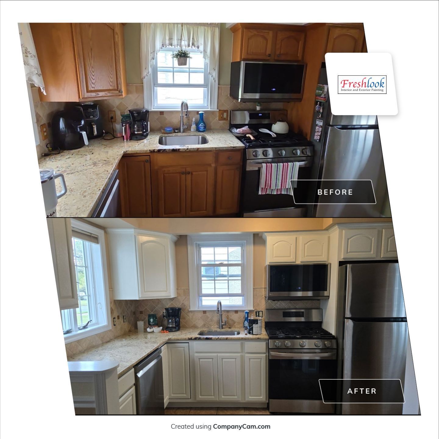Kitchen Cabinet Transformations for Freshlook Painting LLC in Springfield, PA