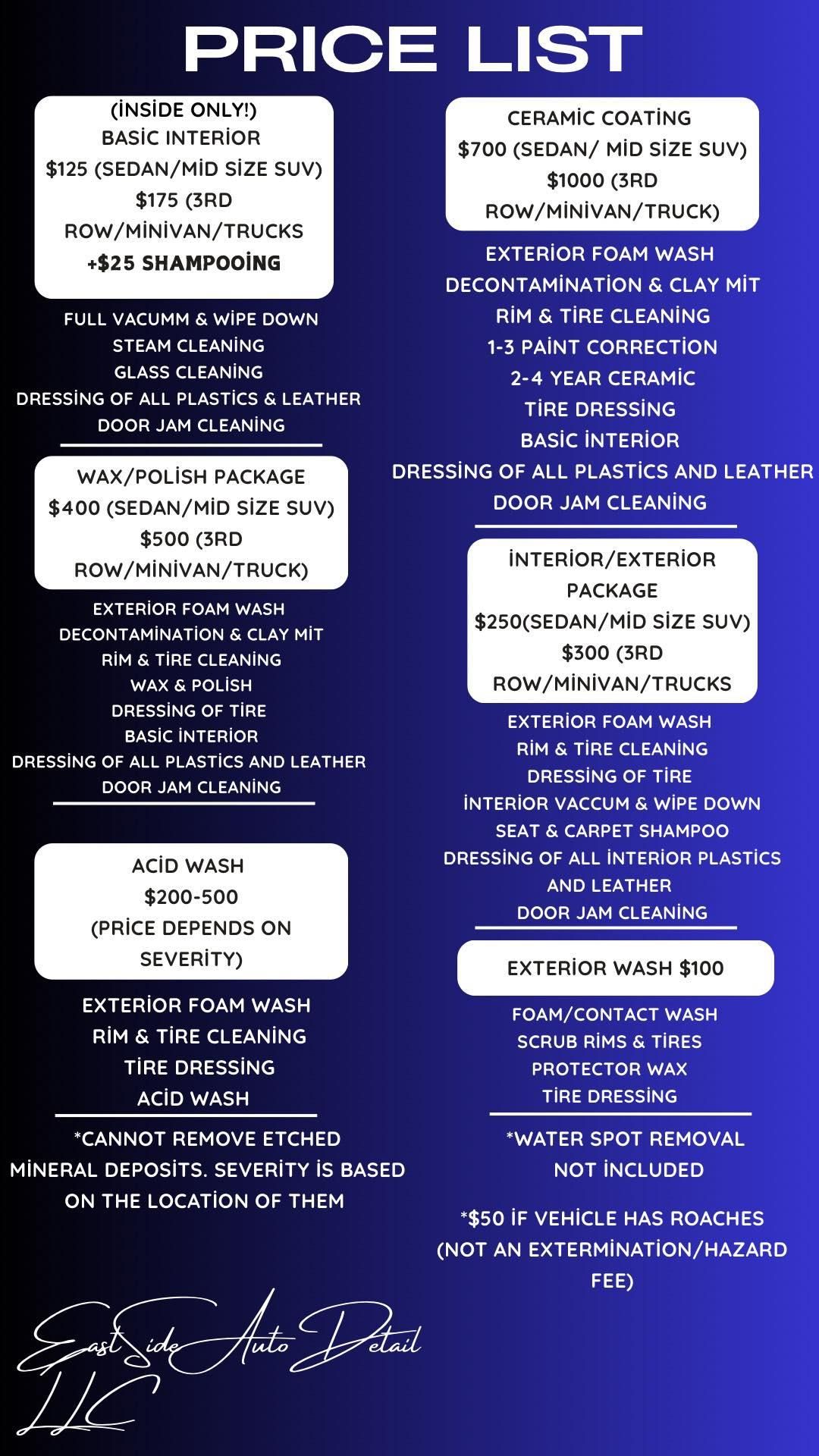  for EastSide AutoDetail LLC in Honolulu, HI