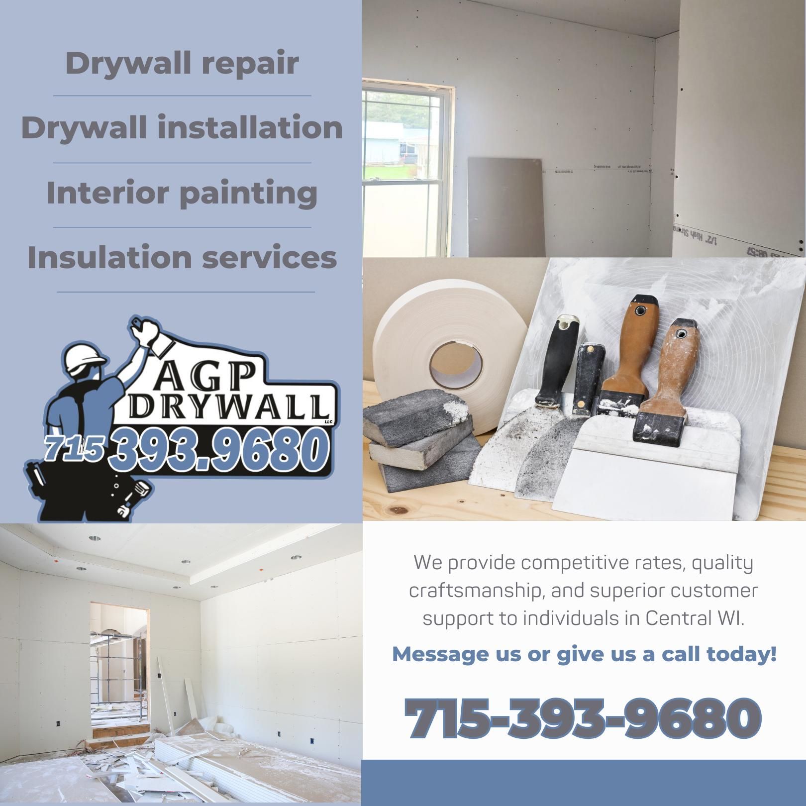  for AGP Drywall in Langlade County, Wisconsin