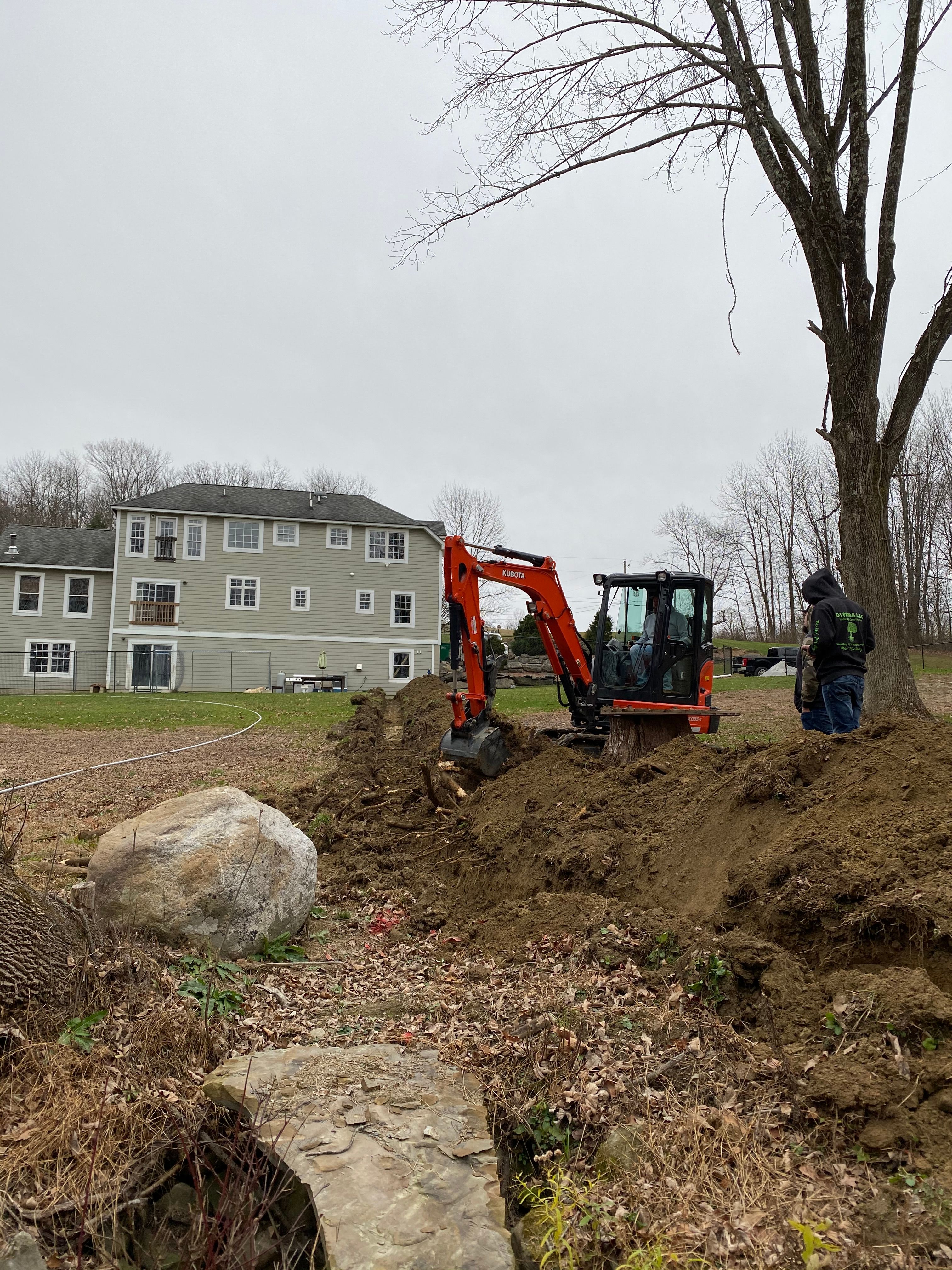 Excavation for DiSessa Landscape & Construction in Wantage, NJ