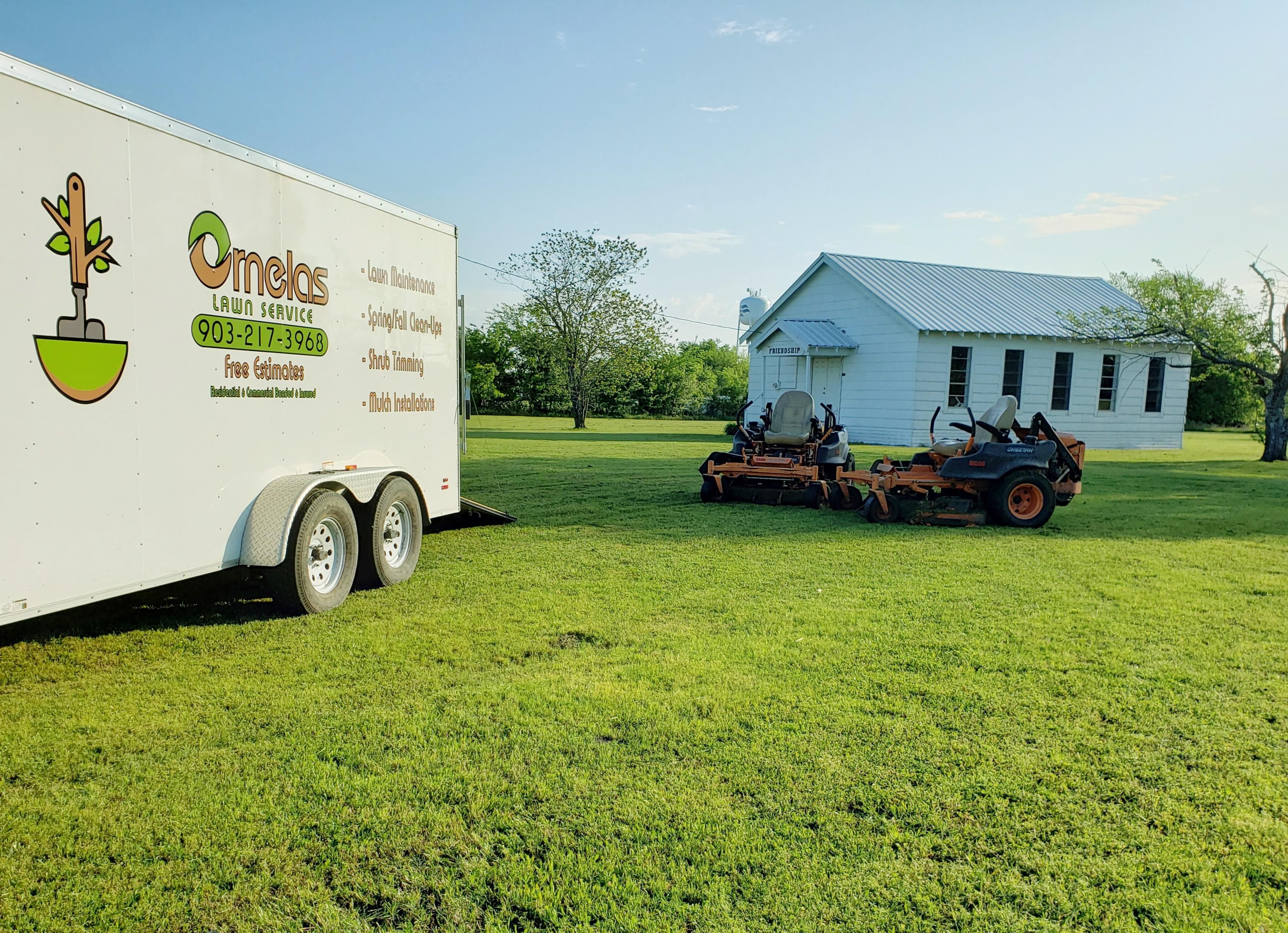 Mowing for Ornelas Lawn Service in Lone Oak, Texas