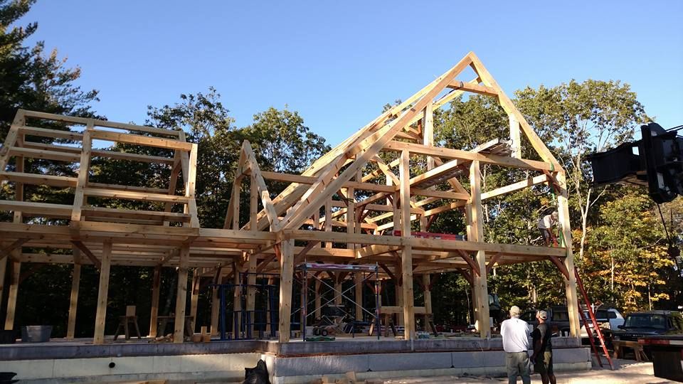 Exterior Renovations for Dresser Timber Frames in Dedham, ME