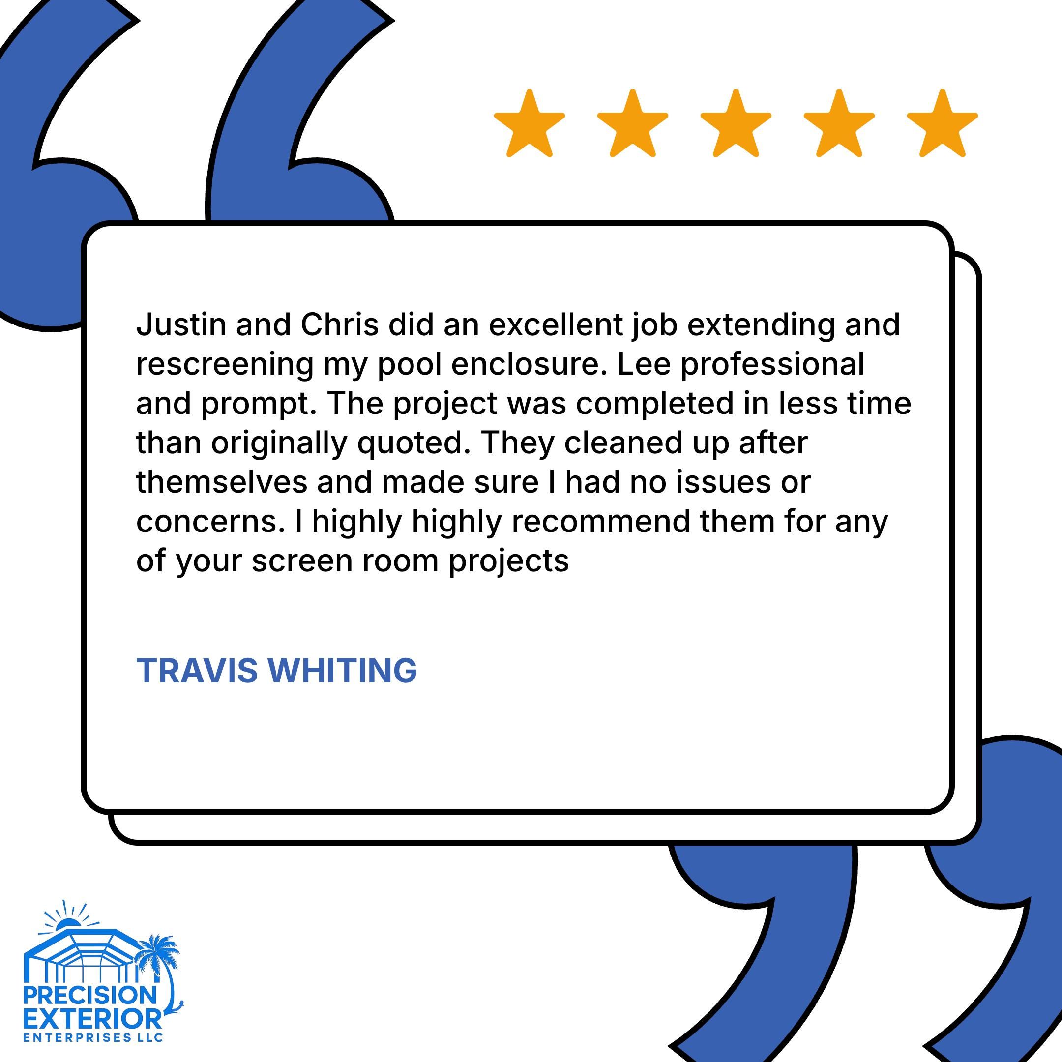  for Precision Exterior Enterprises in Pensacola, FL