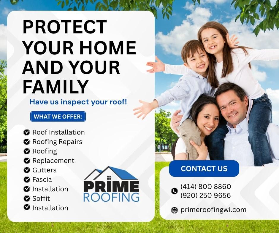  for Prime Roofing LLC in Menasha, WI