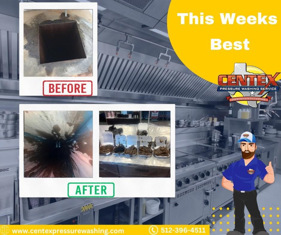 Commercial Kitchen Hood & Exhaust Vent Cleaning for Centex Pressure Washing Service in San Marcos, TX