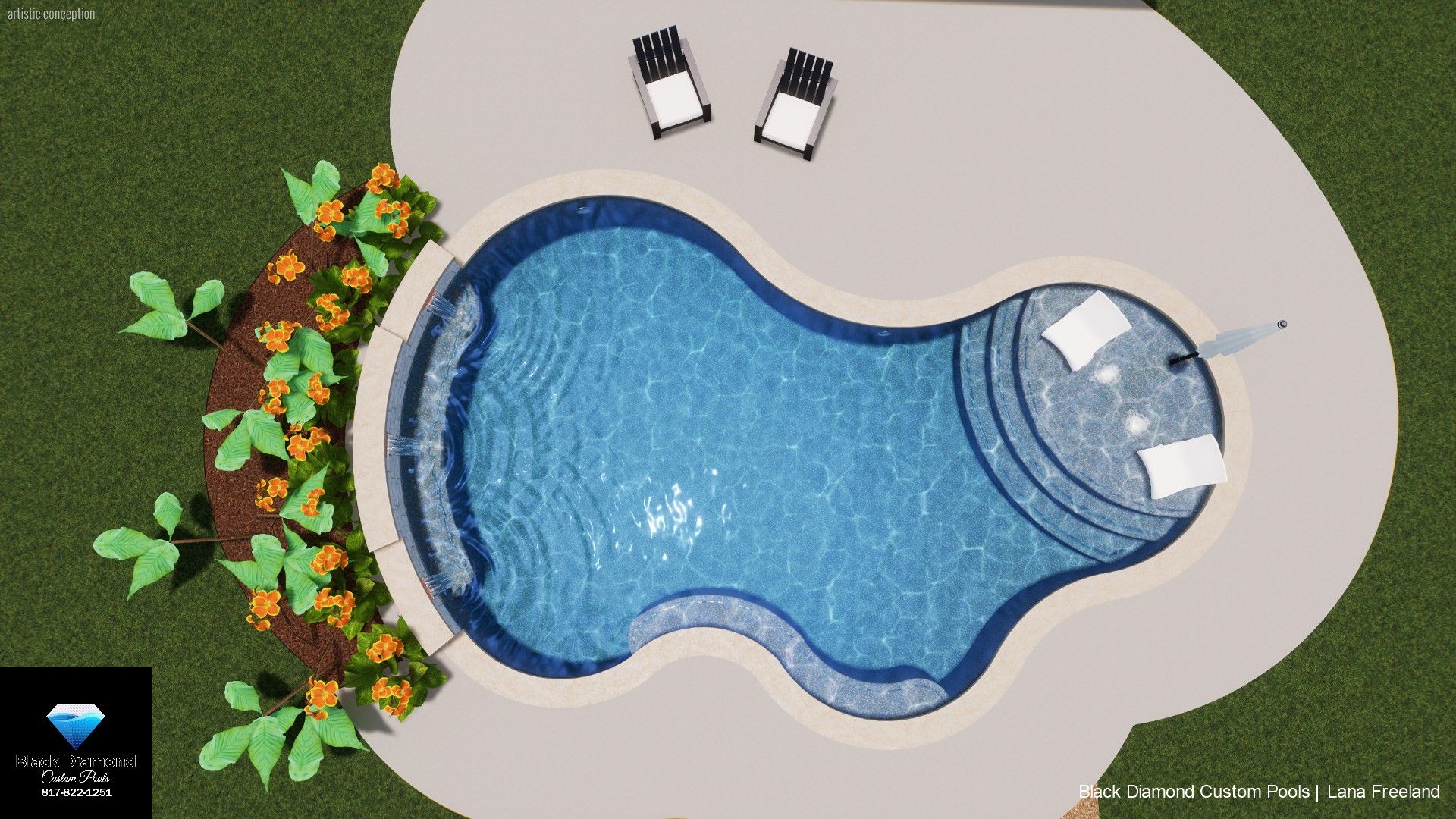  for Black Diamond Custom Pools LLC in Azle, TX