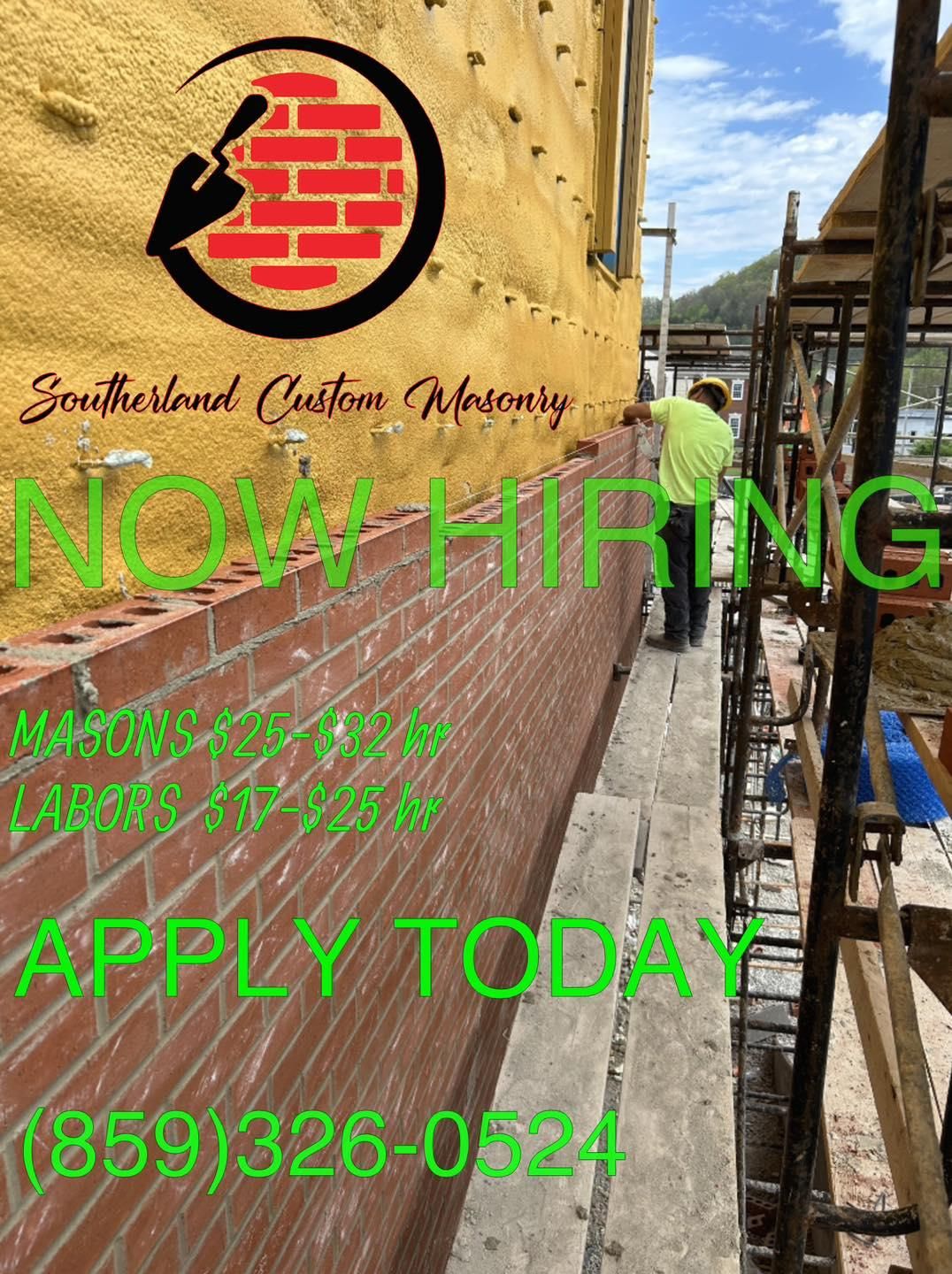  for Southerland Custom Masonry in Hustonville, KY