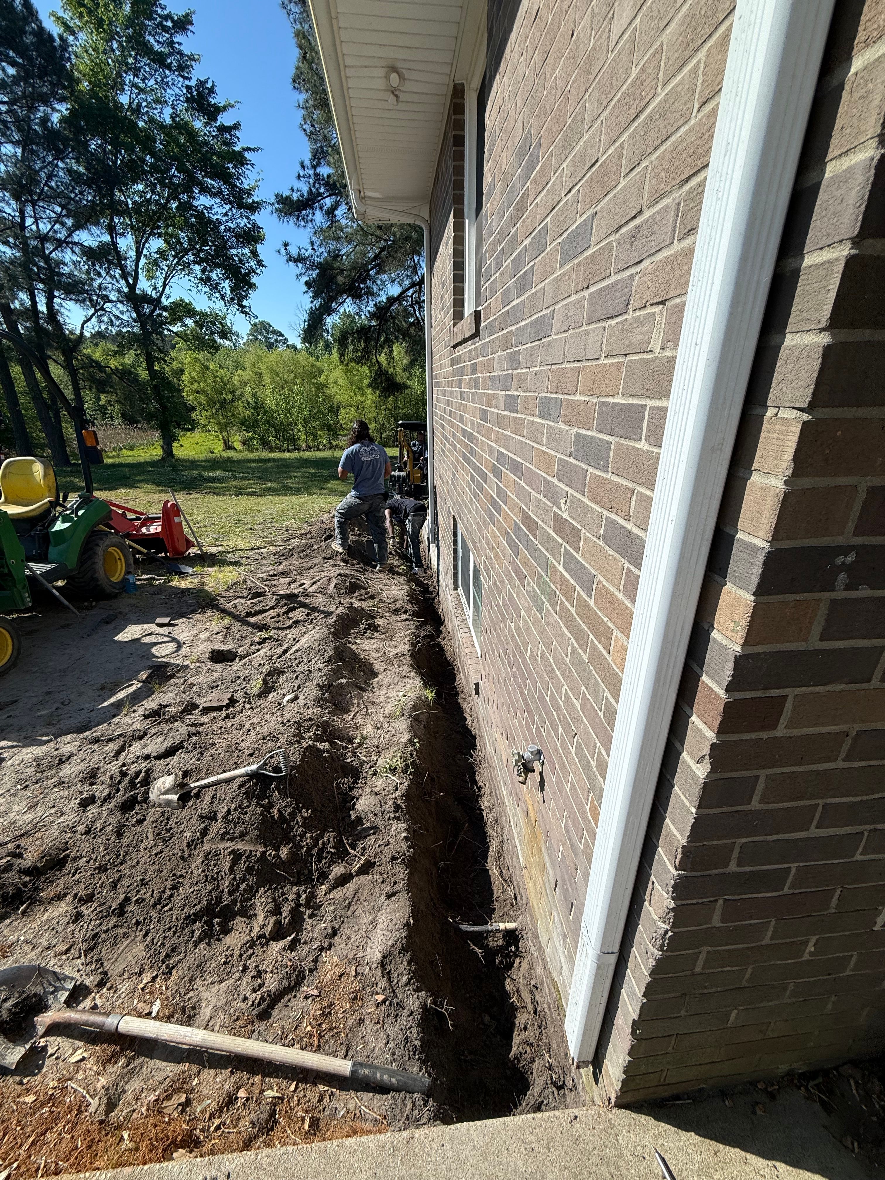 Exterior Drainage for ABC Service Company, LLC in Virginia Beach, VA