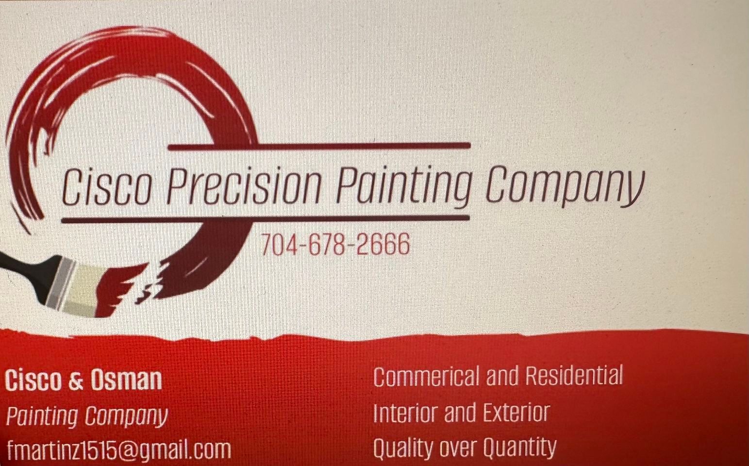  for Cisco Precision Painting Company  in Charlotte, North Carolina