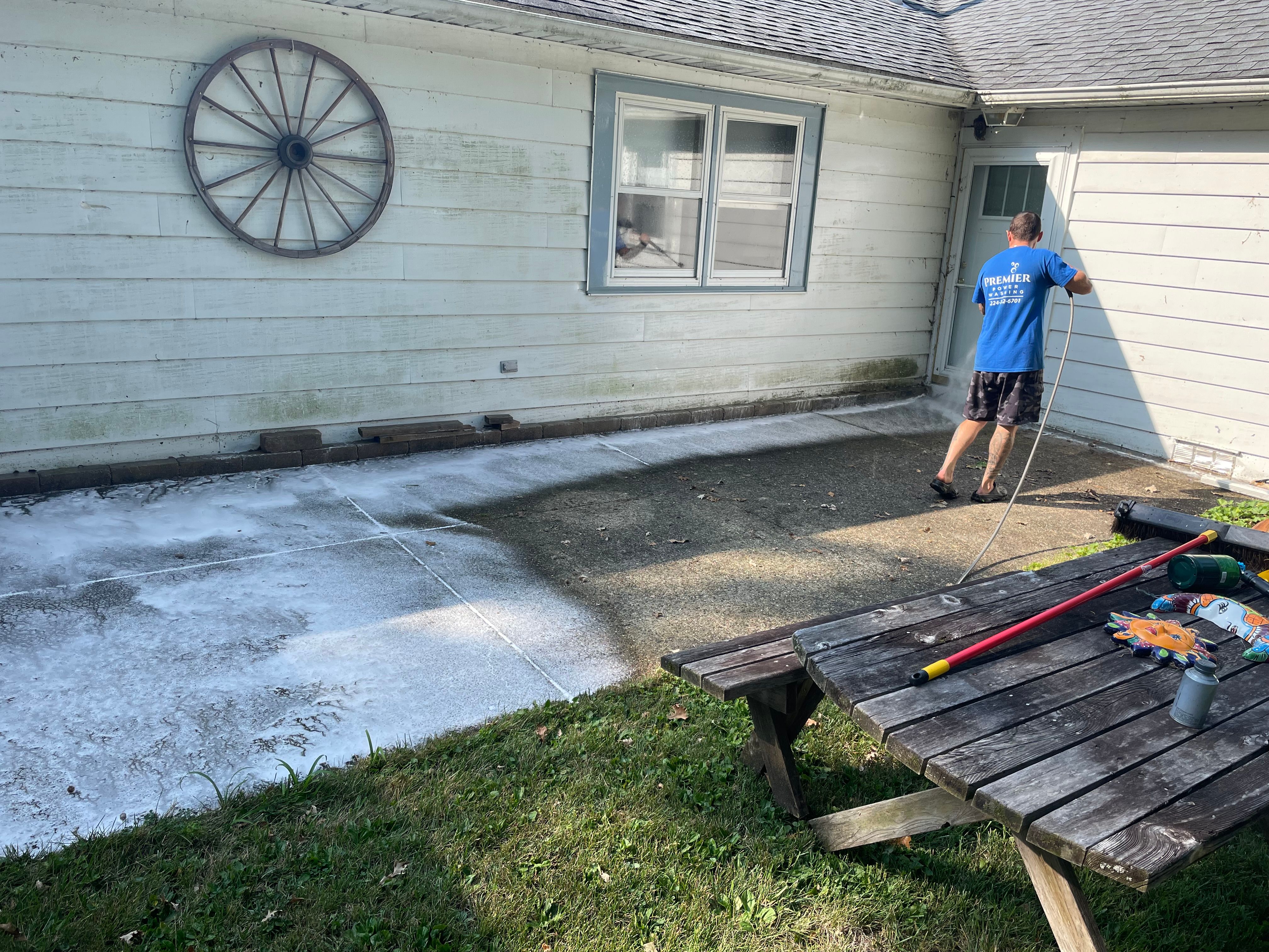 Pressure Washing for Premier Partners, LLC. in Volo, IL