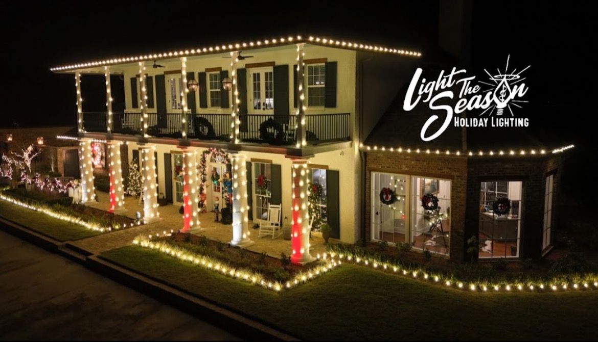 Christmas Lights Installation for Light The Season in Lafayette Parish,  LA