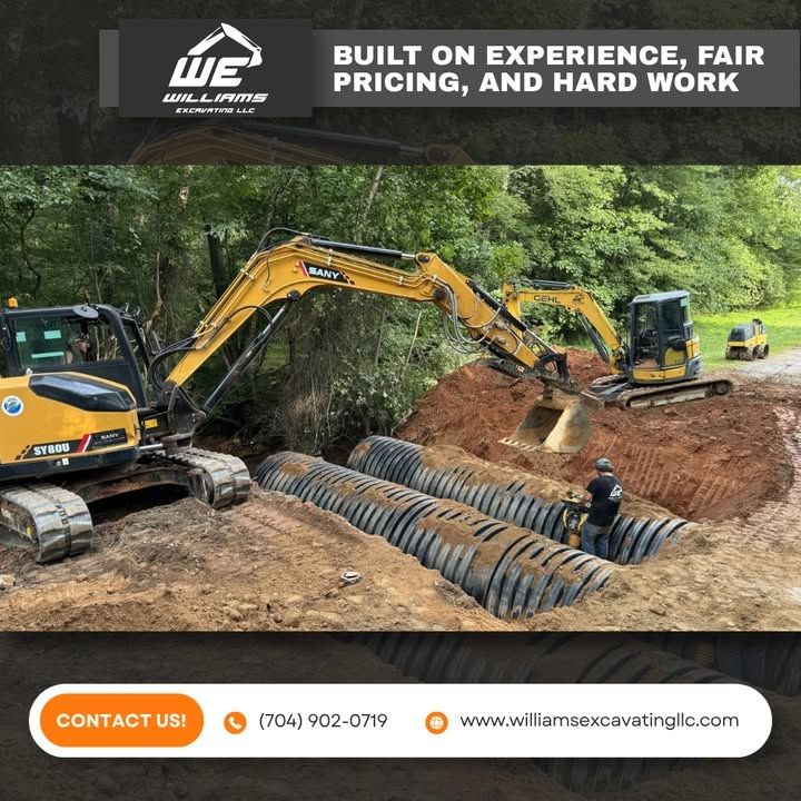  for Williams Excavating in Statesville, NC