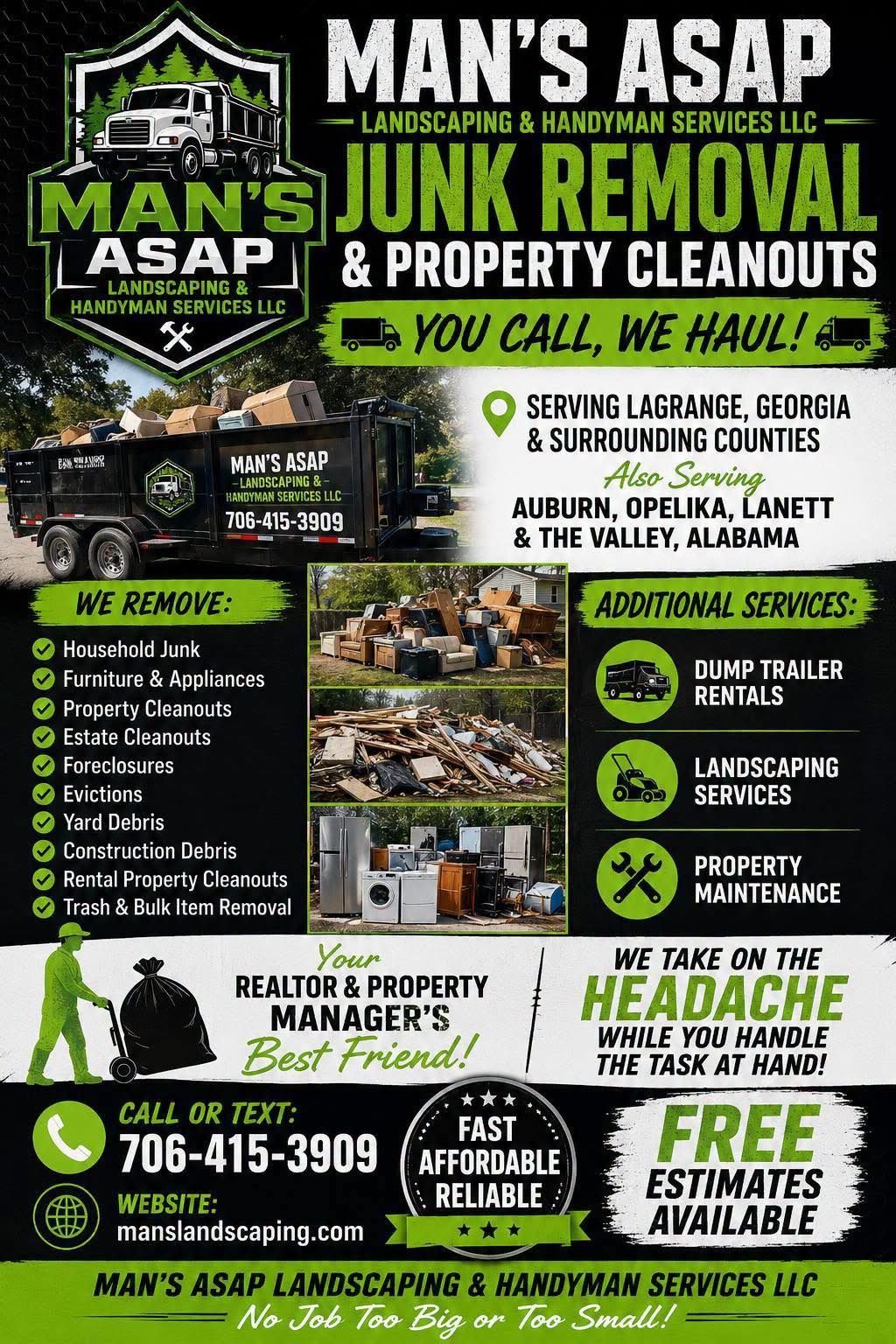  for Man's Asap Landscaping and Handyman Services LLC in Lagrange, GA