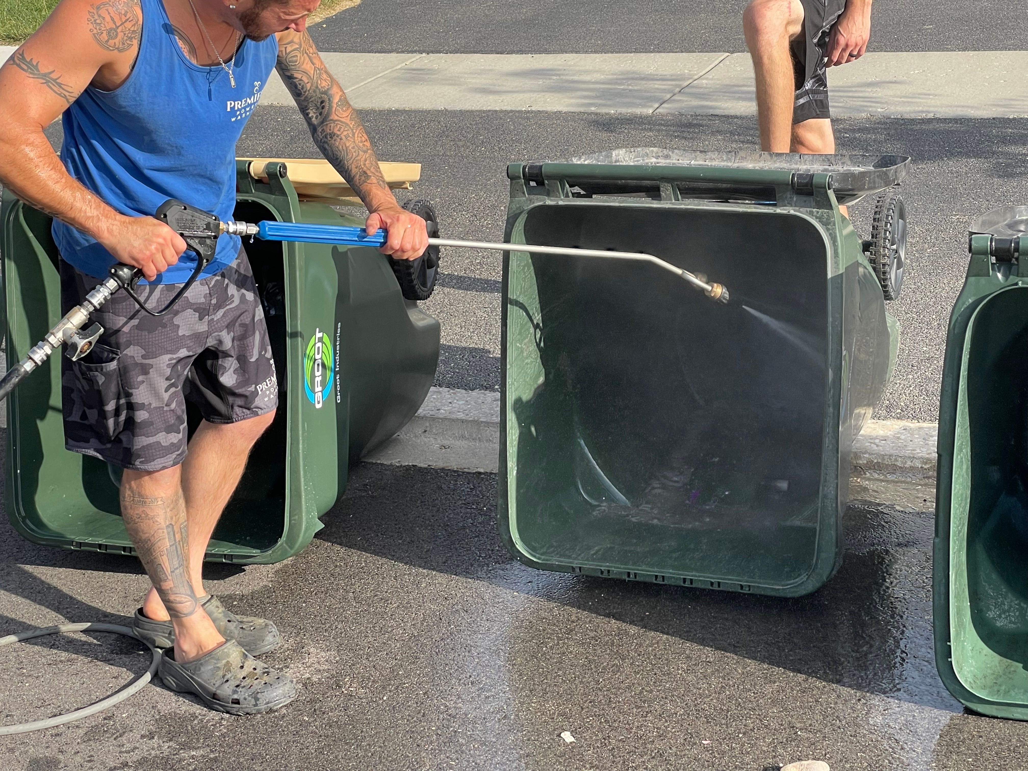 Trash & Recycling Bin Cleaning for Premier Partners, LLC. in Volo, IL