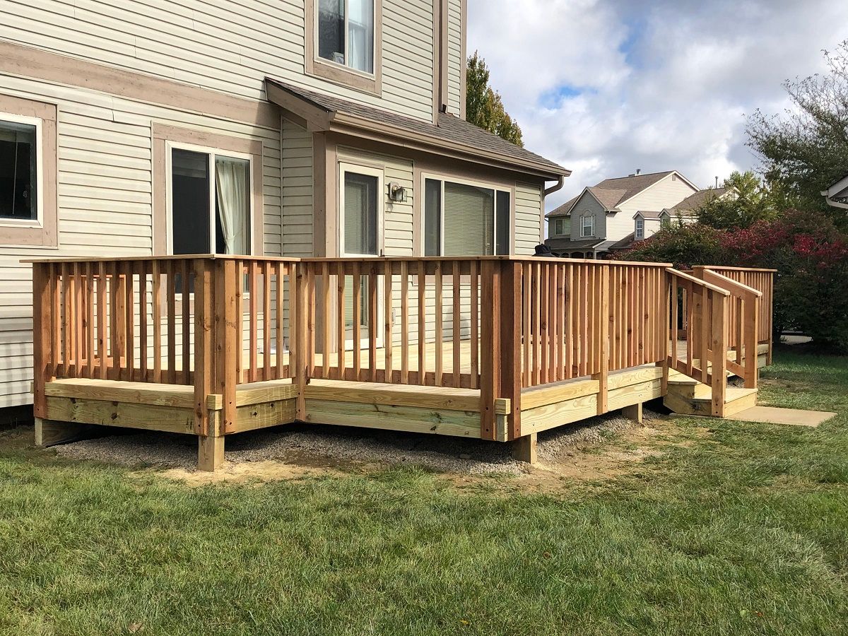 Deck Construction  for Wininger Landscaping in New Richmond, IN