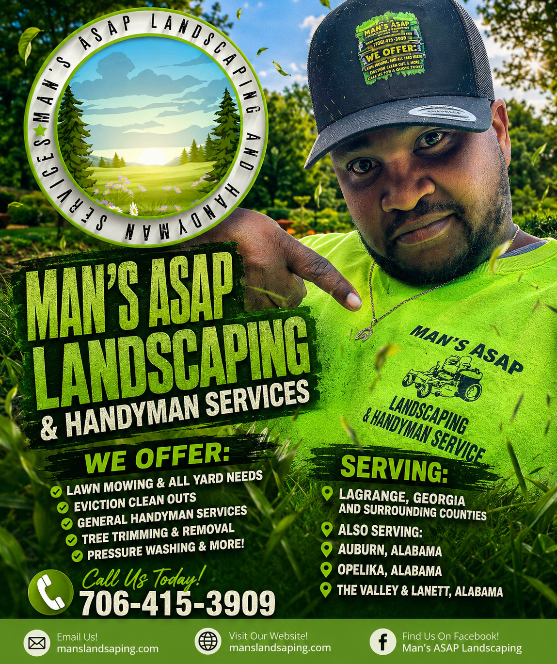  for Man's Asap Landscaping and Handyman Services LLC in Lagrange, GA