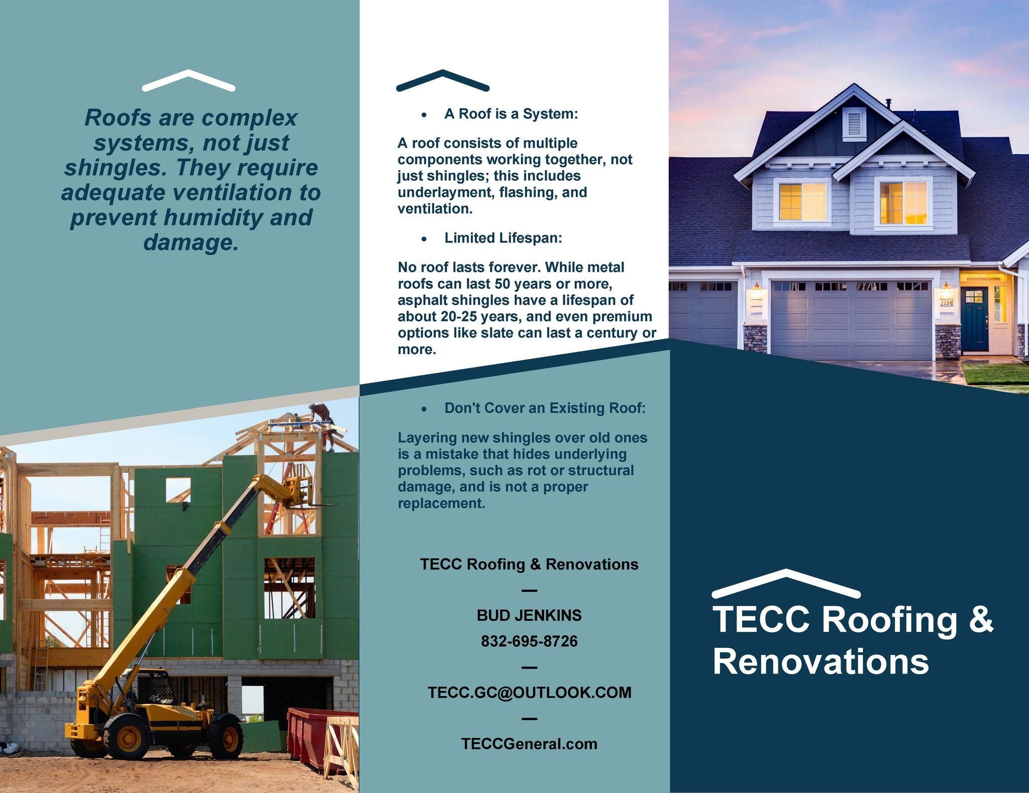  for TECC Roofing & Renovations in Harris County, TX