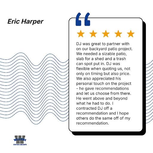  for Williams Custom Concrete in Poland Center, OH