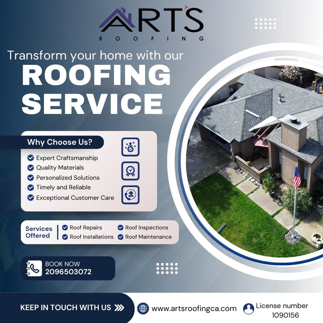  for Art’s Roofing Inc in Stockton, CA