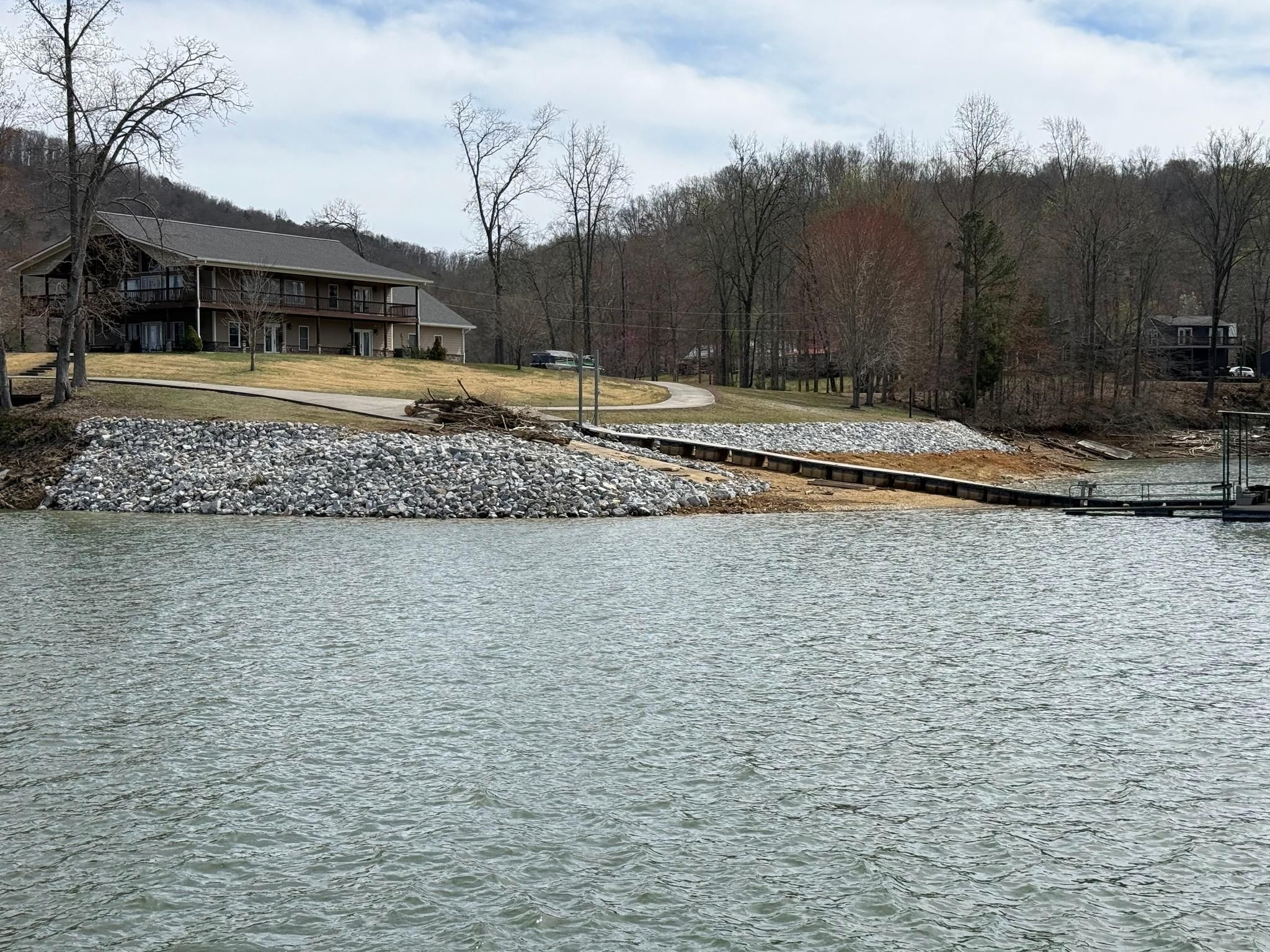 Rip Rap for Restoration Shoreline Norris Lake Rip Rap in Norris Lake, TN