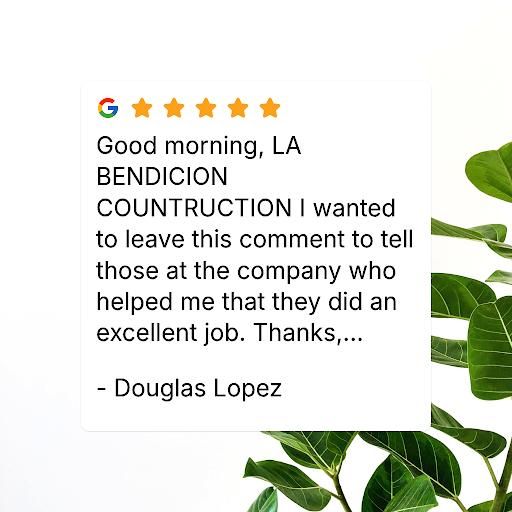  for La Bendicion Construction LLC in Annandale, VA